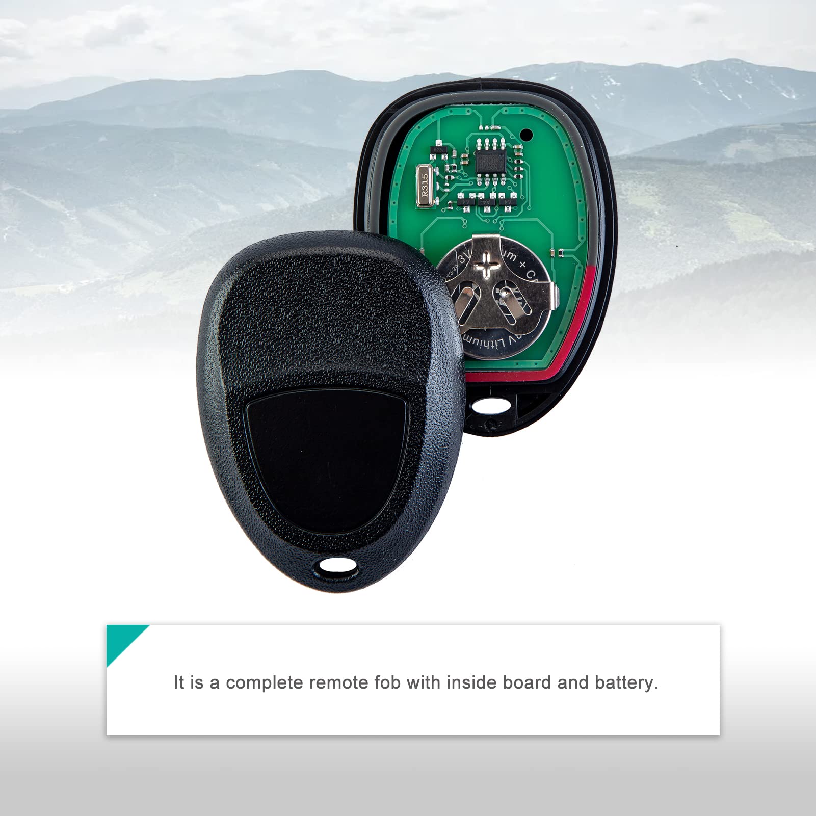 Keylessoption Keyless Entry Remote Control Car Key Fob Replacement For 15913420