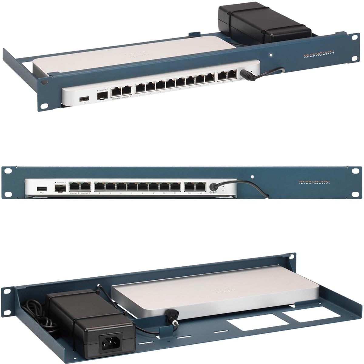 Cisco Meraki Firewall Appliance Rack Mount - 1U Server Rack Shelf With Easy Access Front Network Connections, Properly Vented, C