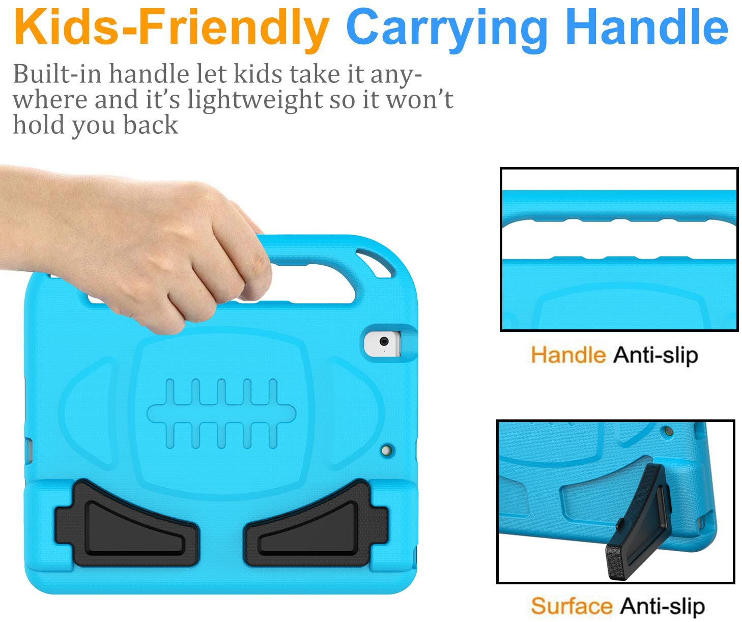 Bmouo Kids Case For Ipad 5Th/6Th Generation, Ipad 9.7 2018/2017 Case With Screen Protector, Shockproof Ipad Air 2 Case With Hand