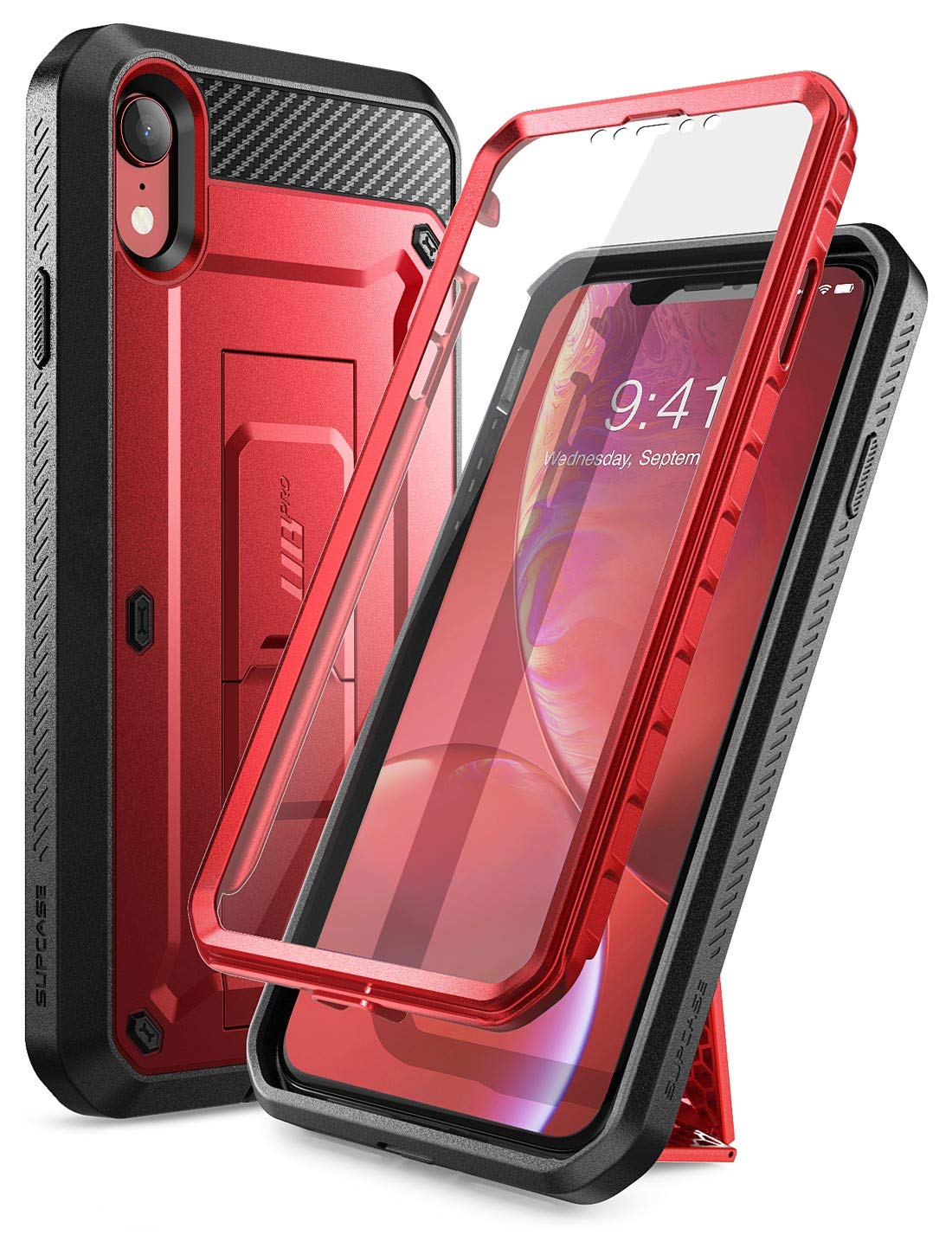 SUPCASE Unicorn Beetle Pro Series Case Designed for iPhone XR, with Built-in Screen Protector Full-Body Rugged Holster Case for 