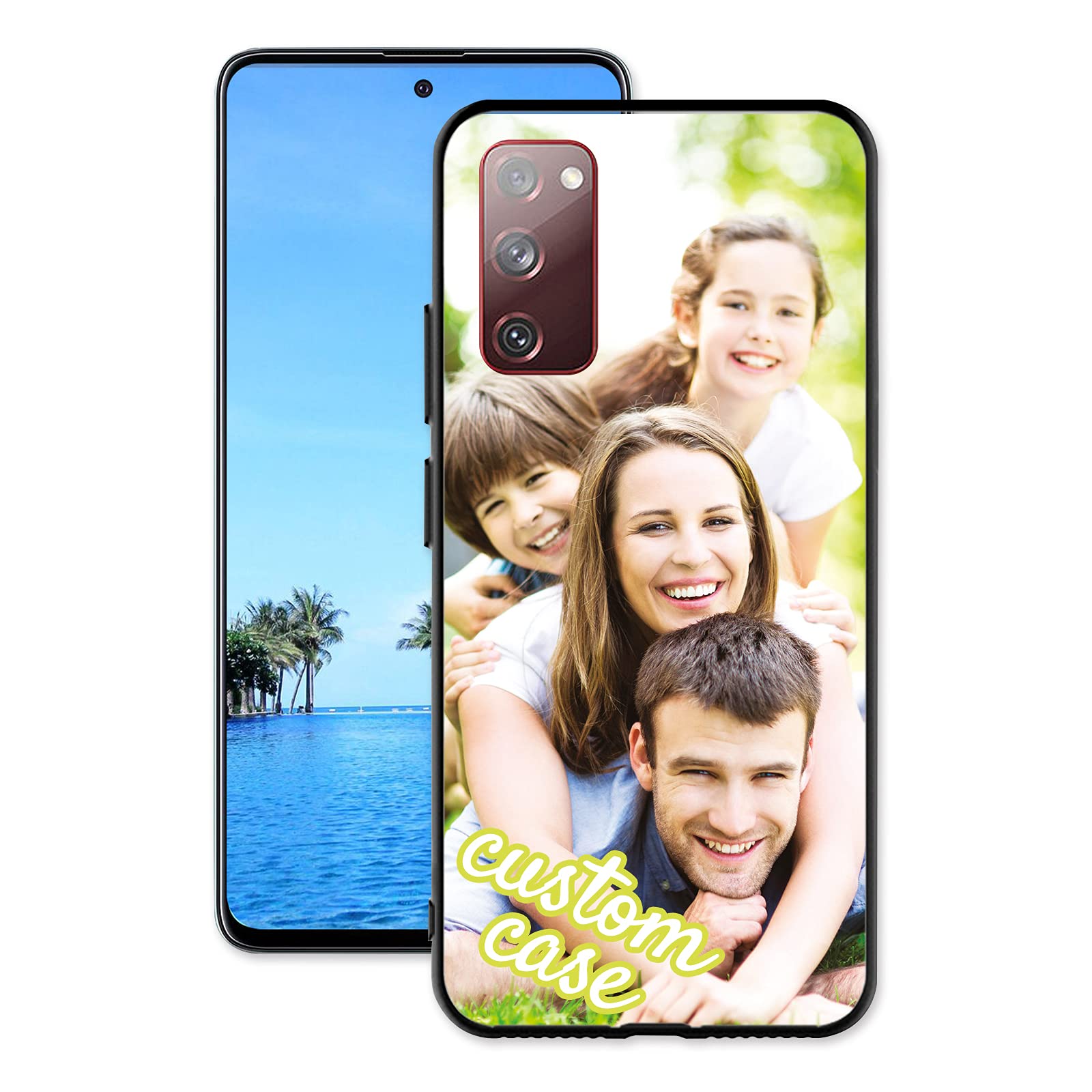 Customized Case for Samsung Galaxy S20 fe Custom Photo Phone Cover Anti-Scratch Shock-proof Drop Protection TPU Phonecase Person