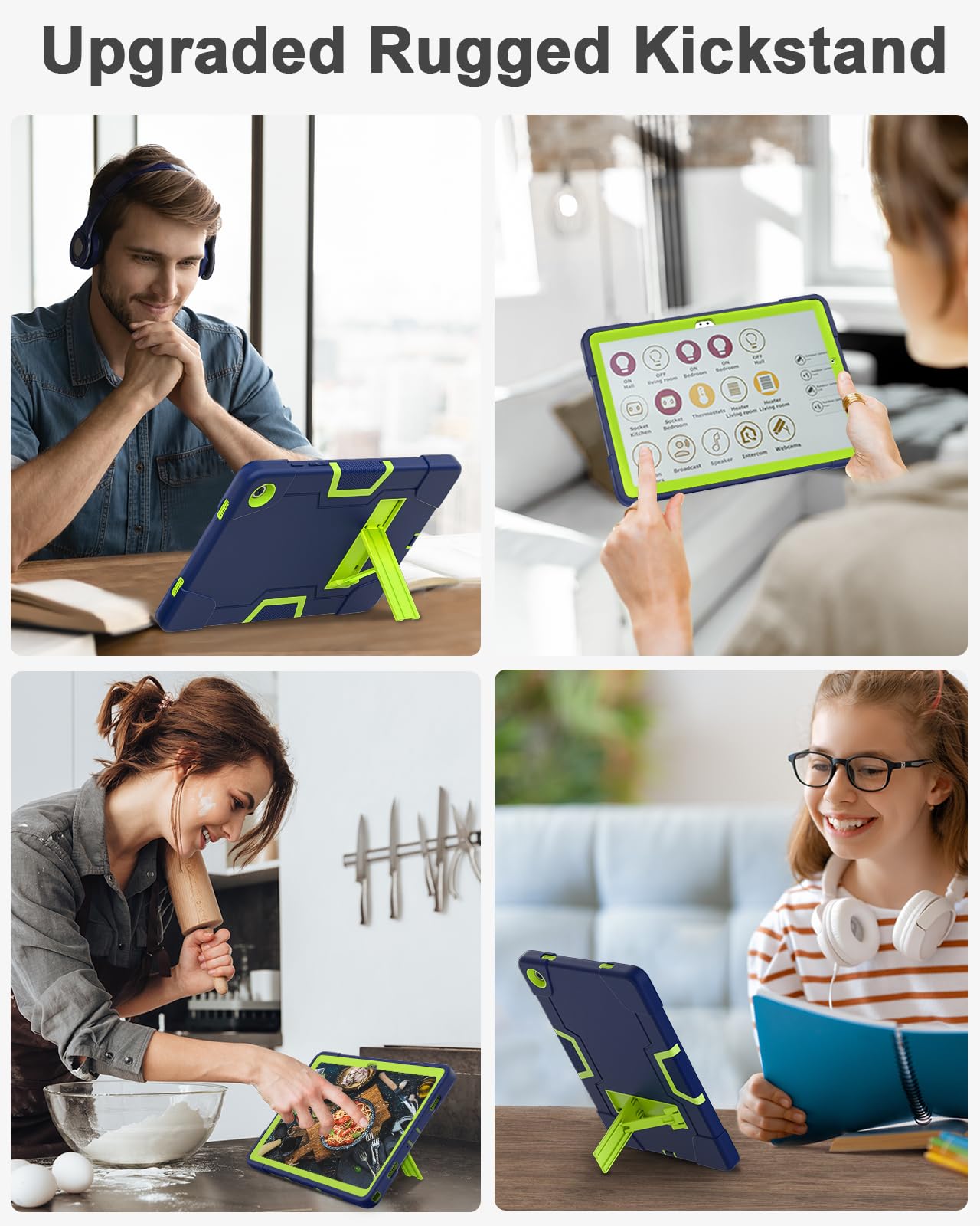 Wesorol Galaxy Tab A9 Plus Case,Samsung Galaxy Tab A9+ Case With Built In Screen Protector Kickstand Samsung Tablet A9 Plus Case