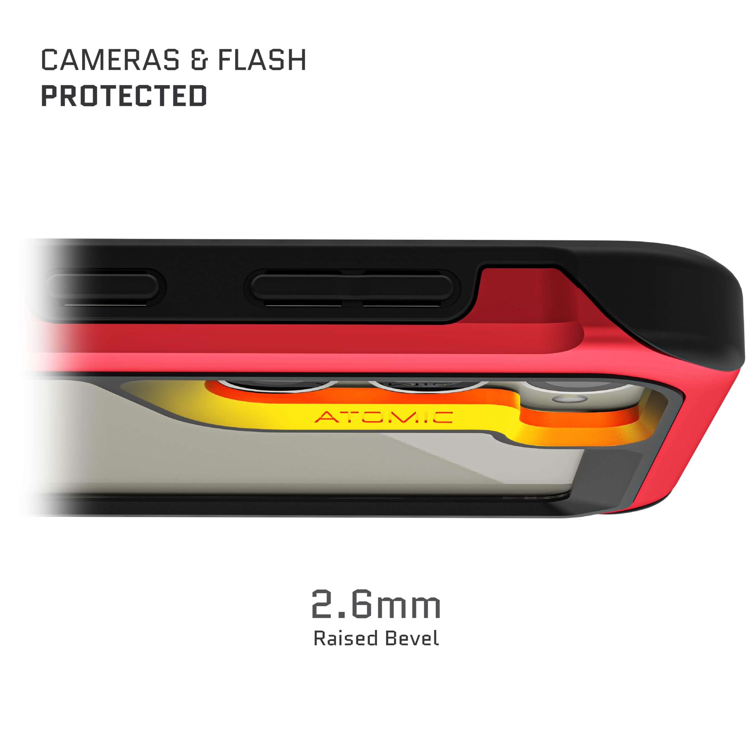 Ghostek Atomic Slim Galaxy S23 Plus Case With Clear Back And Strong Aluminum Bumper Heavy Duty Military Grade Shockproof Lightwe