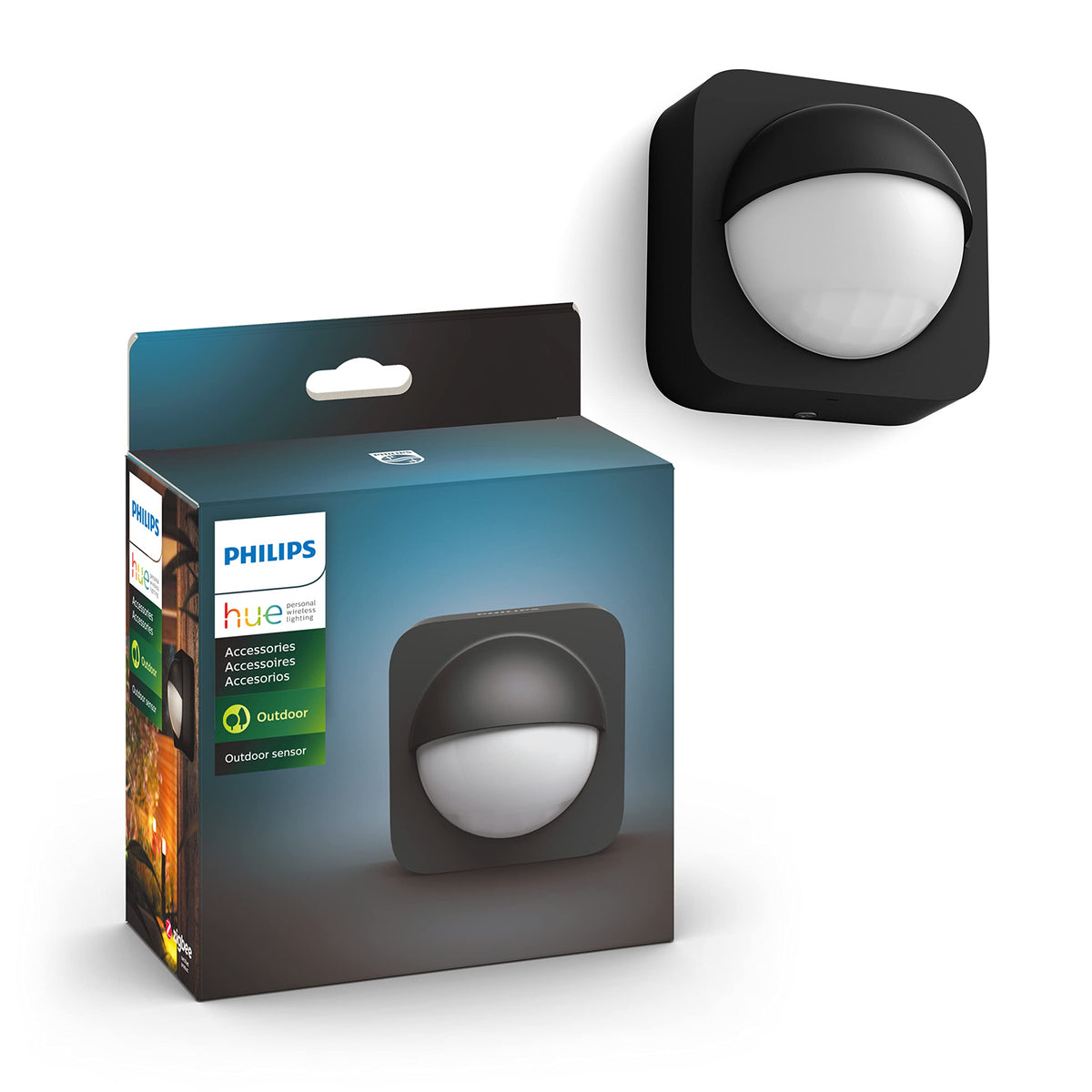 Philips Hue Outdoor Motion Sensor - Automatic Dusk To Dawn - Turns Lights On When Motion Is Detected - 1 Pack - Requires Bridge