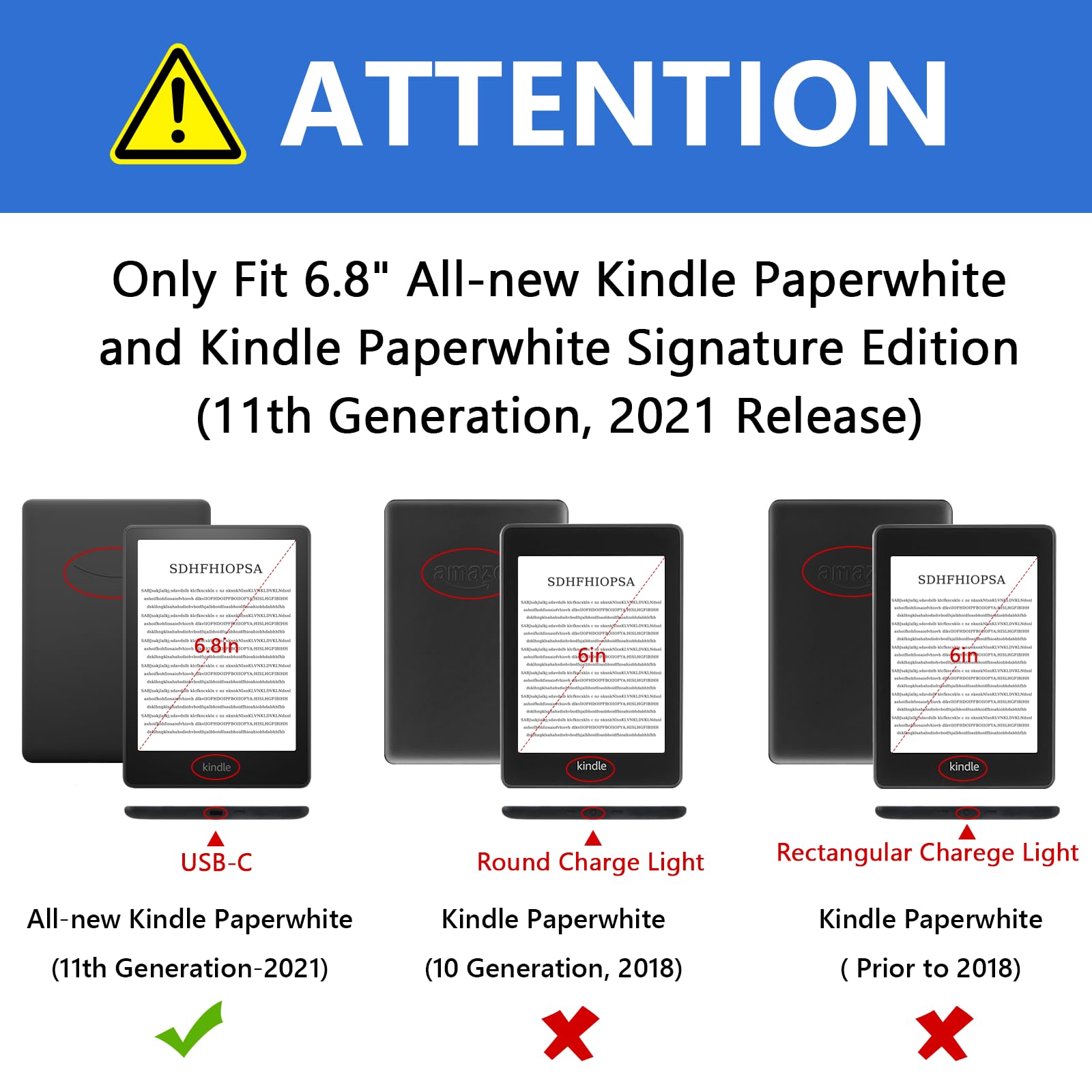 Case For Kindle Paperwhite   All New Pu Leather Smart Cover With Auto Sleep Wake Feature For Kindle Paperwhite 11Th Generation 6