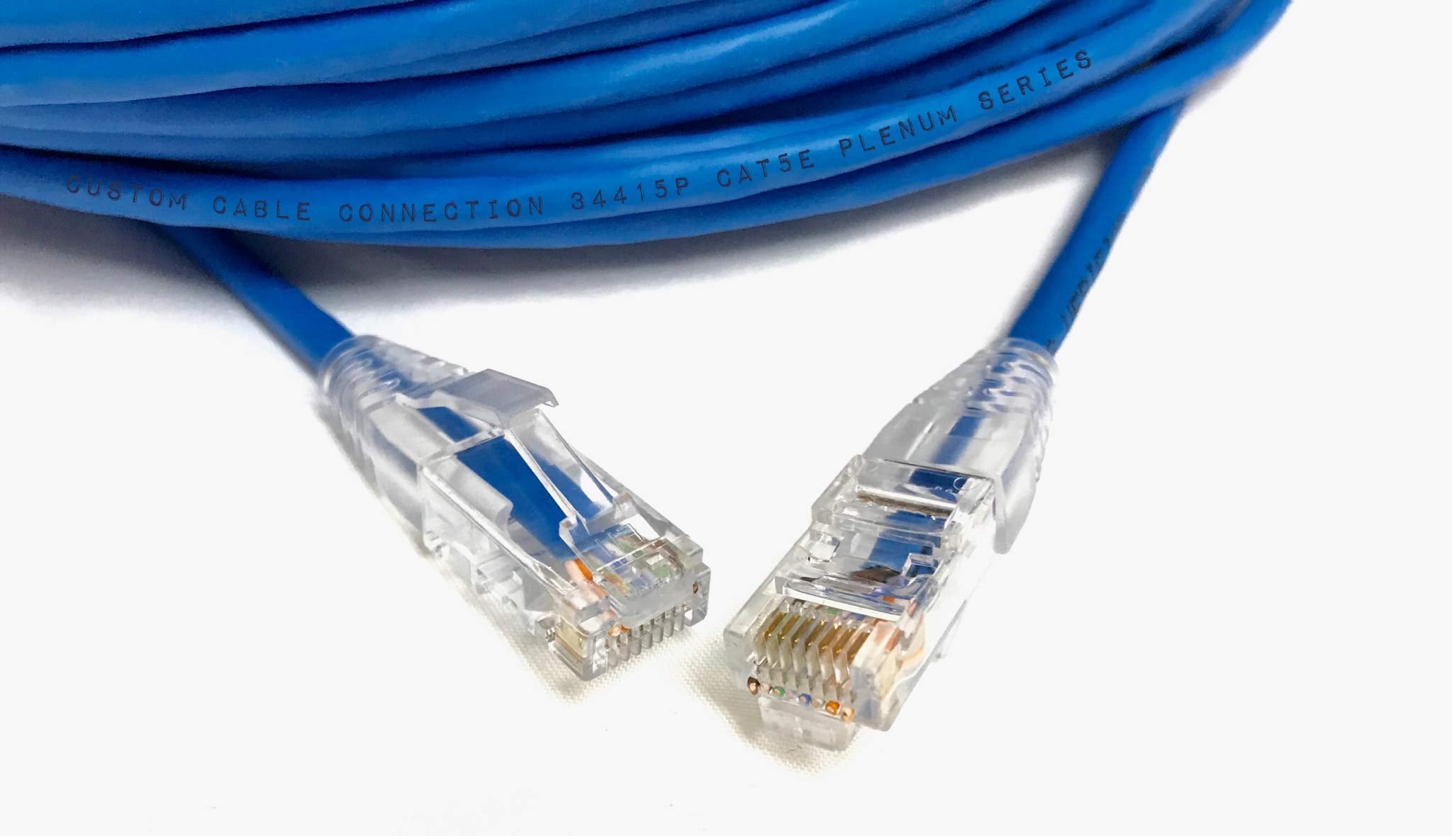 75Ft Blue Cat5E Plenum Rated Patch Cable