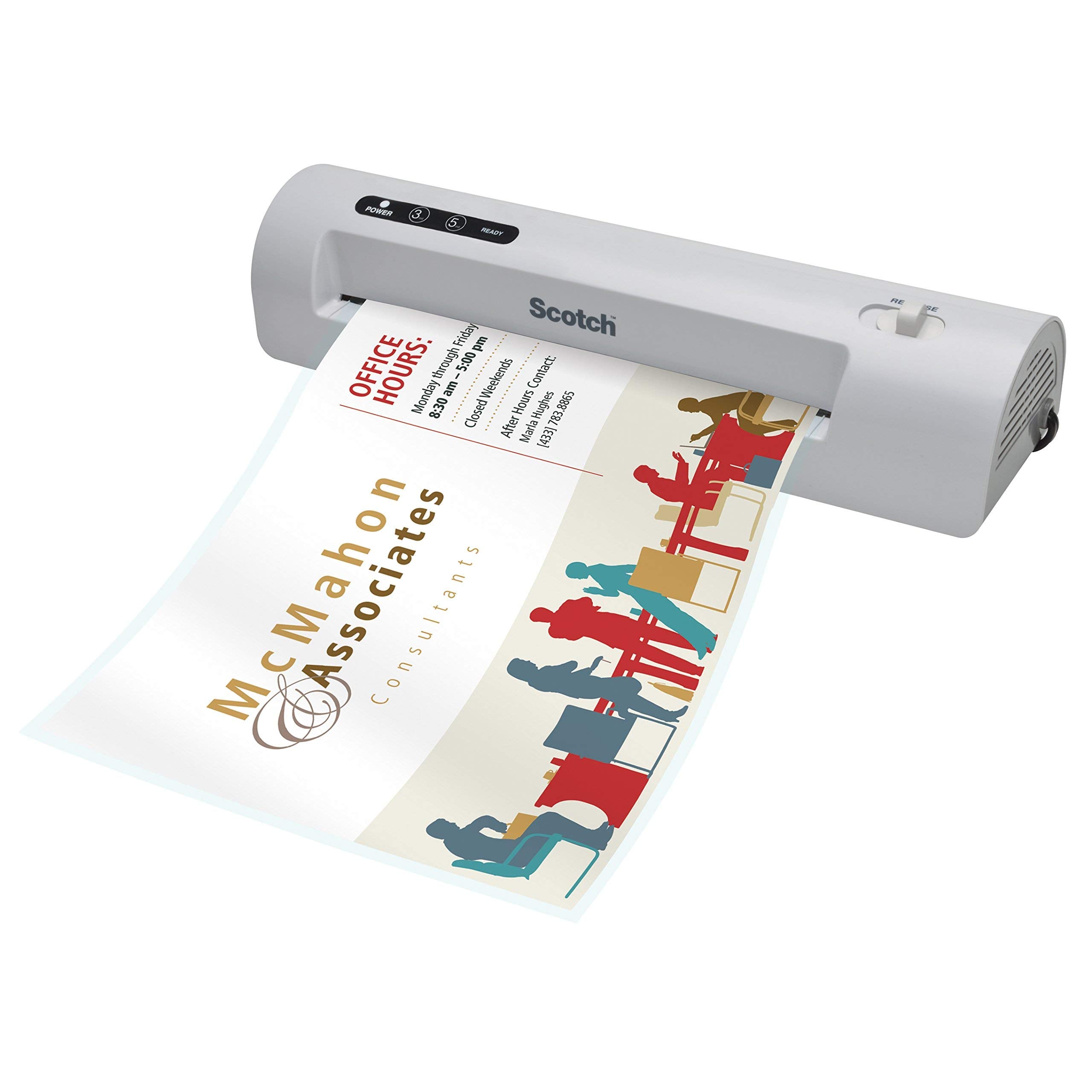 Scotch Thermal Laminator Combo Pack, Includes 20 Laminating Pouches 8.9 Inches X 11.4 Inches (Tl901C 20)