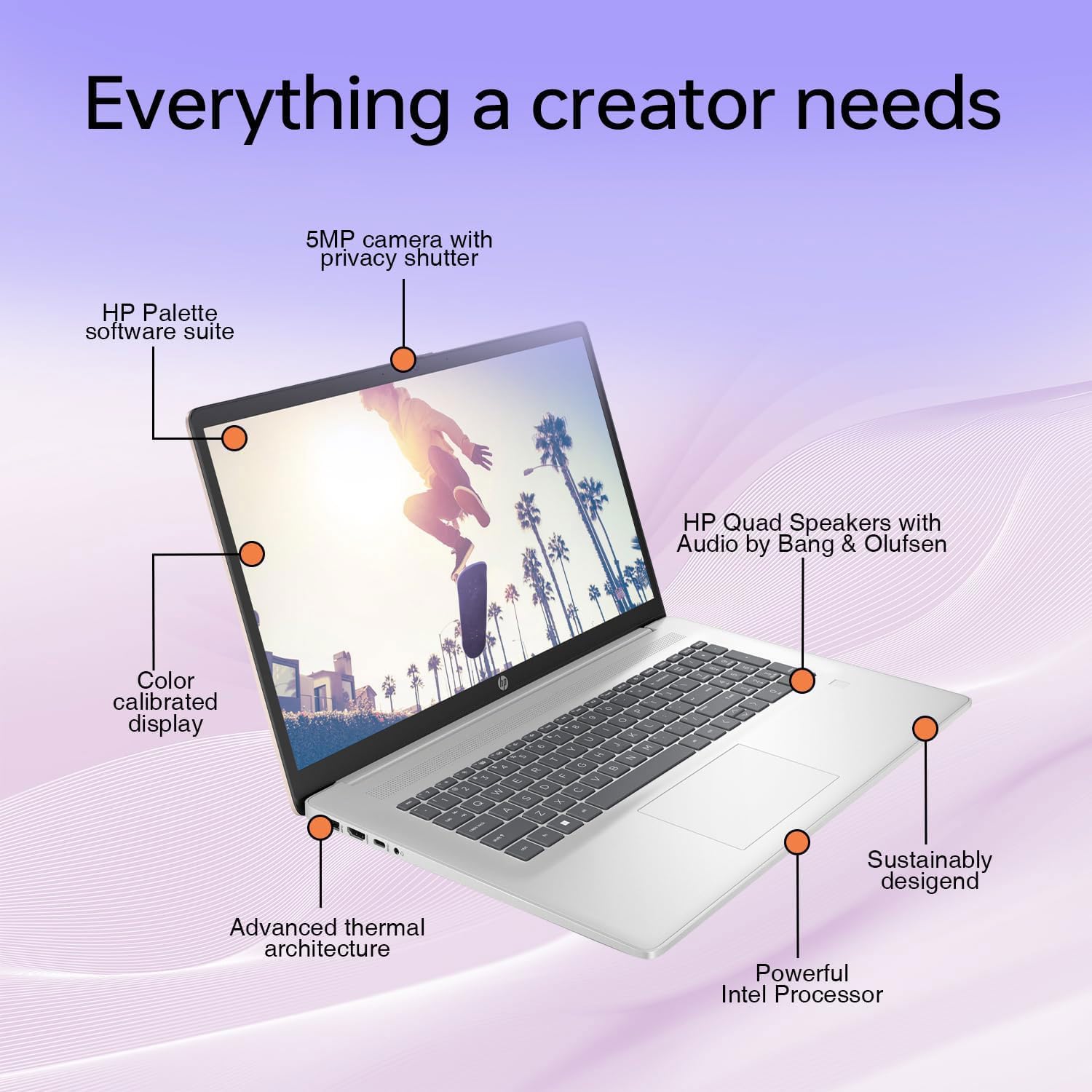 Hp Essential Laptop, 17.3 Fhd Display, Intel Core I5-1334U, 32Gb Ram, 2Tb Pcie M.2 Ssd, Wi-Fi 6, Webcam, Backlit Keyboard, Windo