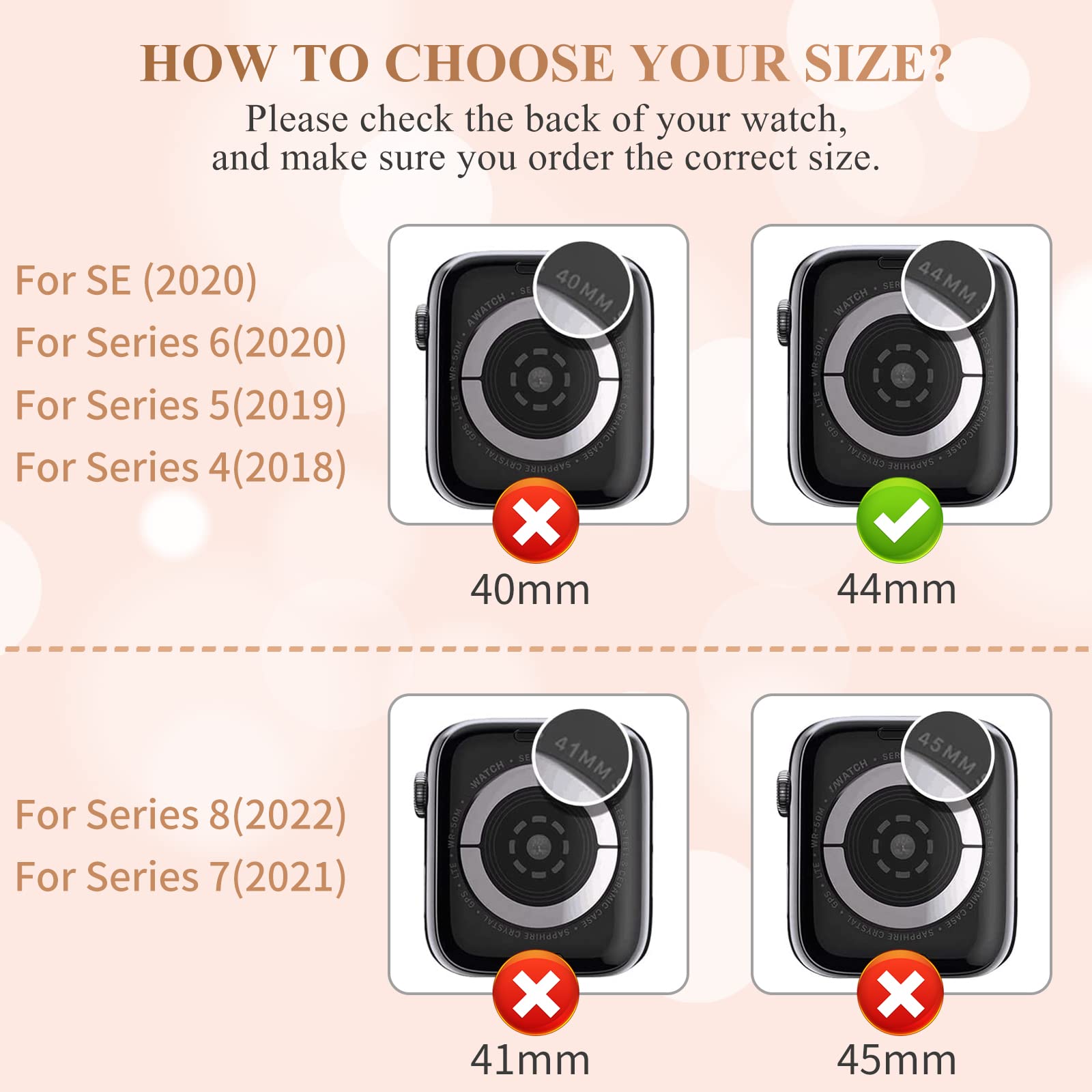 5Pack Protector Case Compatible With Apple Watch Se Series 6 5 4 44Mm Cover, Double Row Bling Crystal Diamonds Protective Cover