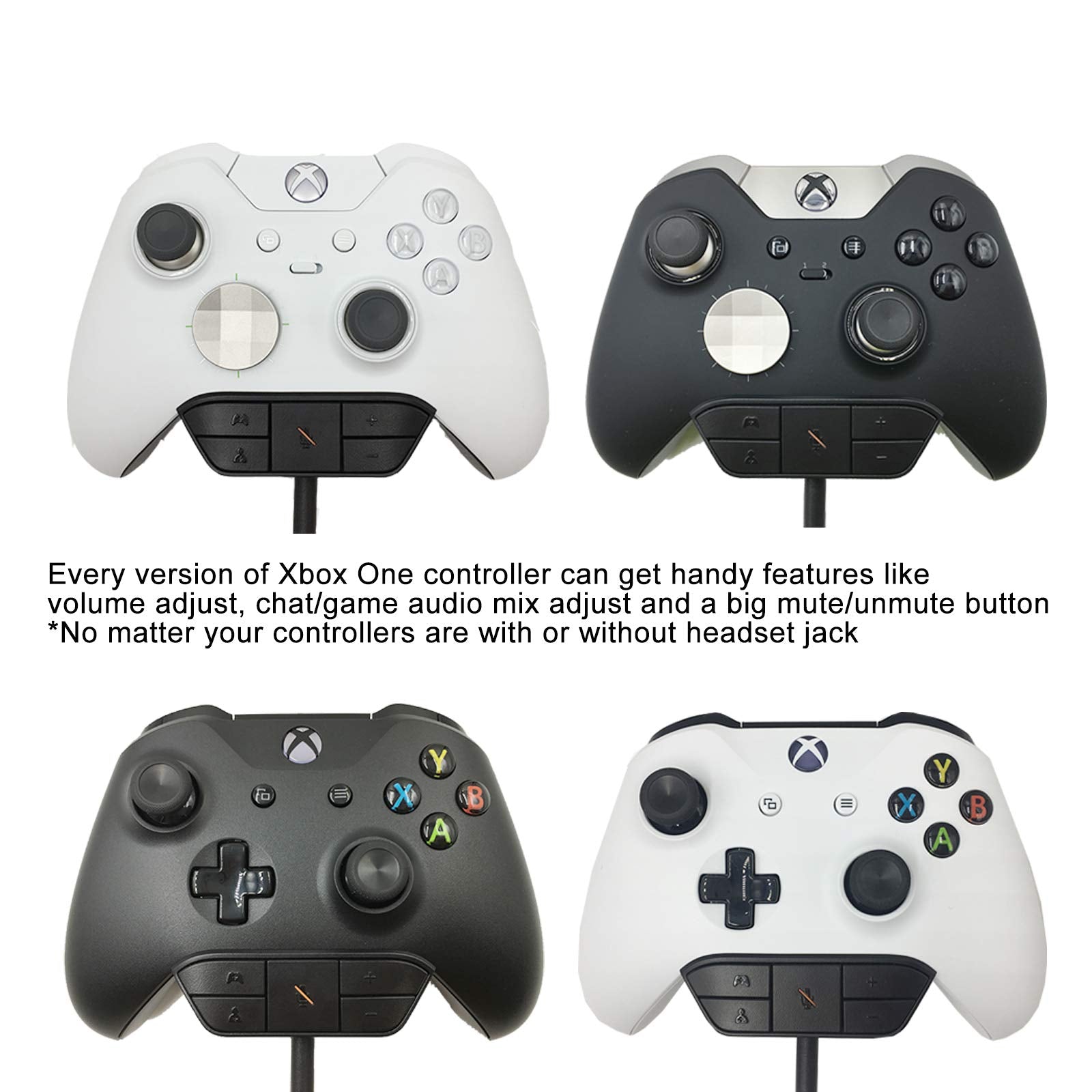 Levelhike Stereo Headset Adapter For Xbox One & Xbox Series X|S Controller   Adjust Audio Balance (Game Sound & Voice Chat), Vol