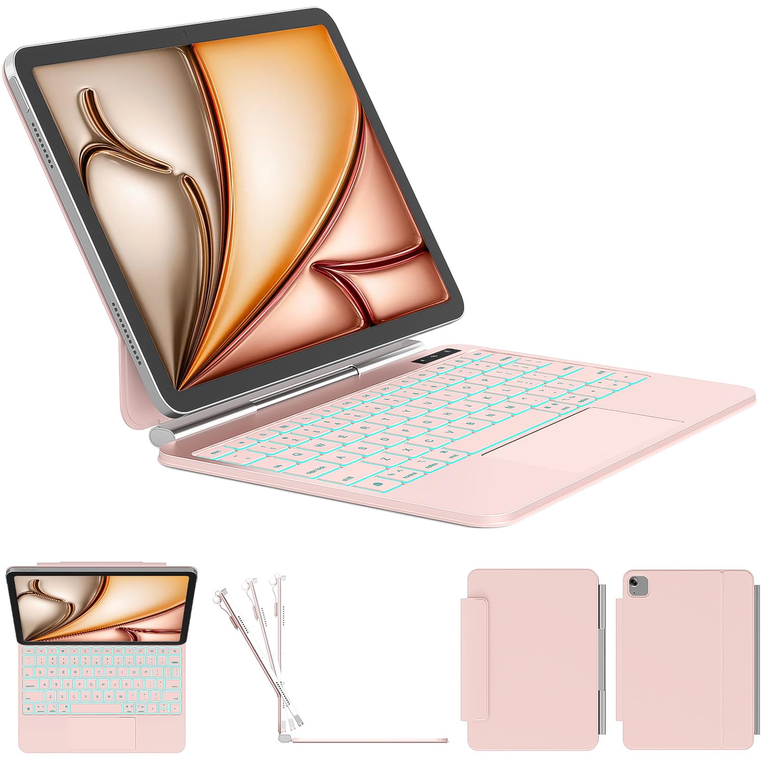 ZYNTHRALIX for iPad Air 11/Pro 11 (14) Keyboard Case, FullArea Trackpad