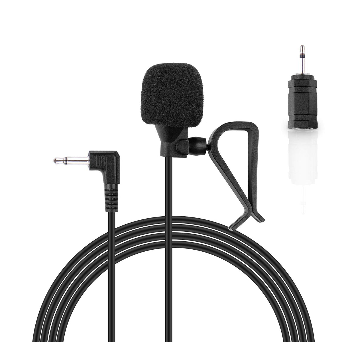 Weishan Car Microphone 3.5Mm, Car Radio Mic Replacement For Pioneer Kenwood Boss Jvc Sony Jensen Alpine Bluetooth Stereo Vehicle