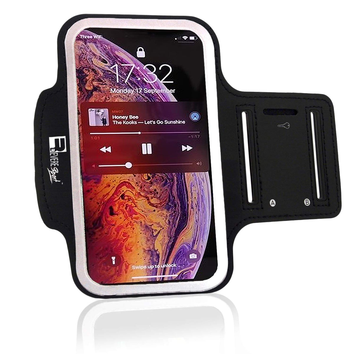 Reveresport Premium Iphone 13 Running Armband. Premium Phone Arm Holder For Sports, Gym Workouts And Exercise
