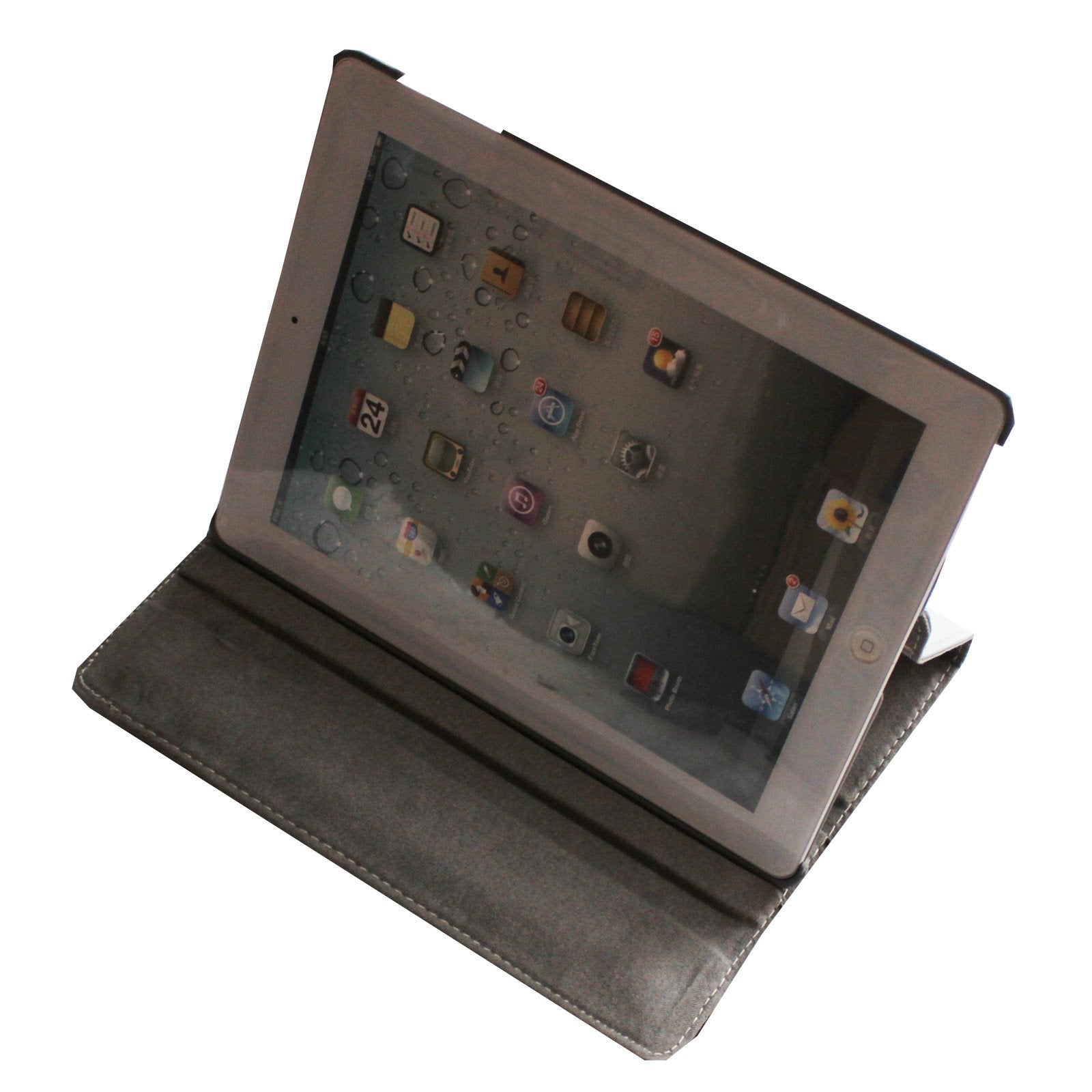 Jytrend Case Compatible With Ipad Pro 9.7 (2016 Released), Rotating Stand Smart Cover For A1673 A1674 A1675 With Magnetic Auto Wake Up/Sleep (Heart Flower)