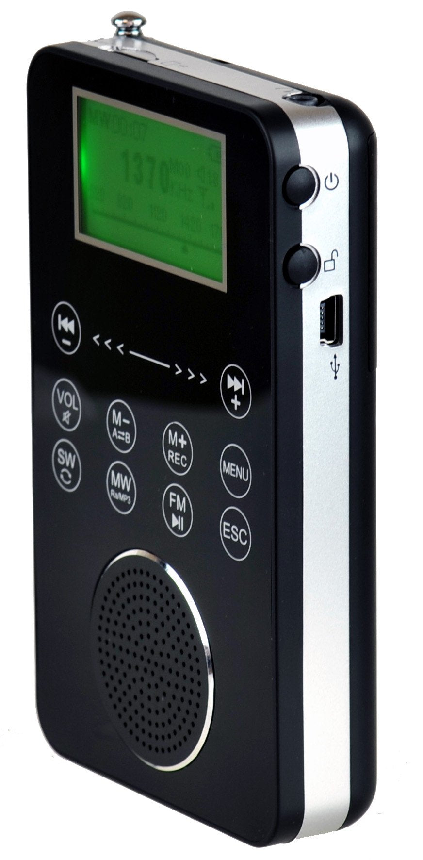 Degen De1131 4 In 1 Touch Screen Controlled Portable Am/Fm/Sw Digital Radio, Mp3 Player With Built In 4Gb Flash Memory And Micro