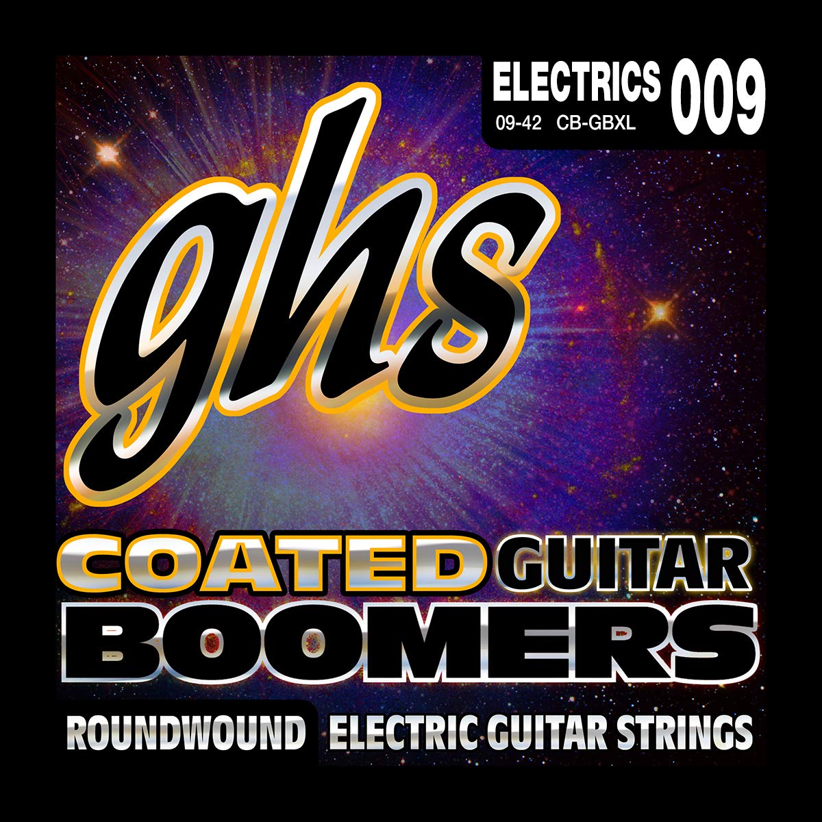 Ghs Strings Coated Boomers, Nickel Plated Electric Guitar Strings, Extra Light (.009.042) (Cb Gbxl)