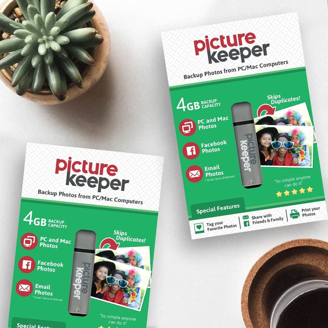 Picture Keeper Photo & Video Usb Flash Drive For Pcs, Apple, & Android Devices, 4Gb Thumb Drive