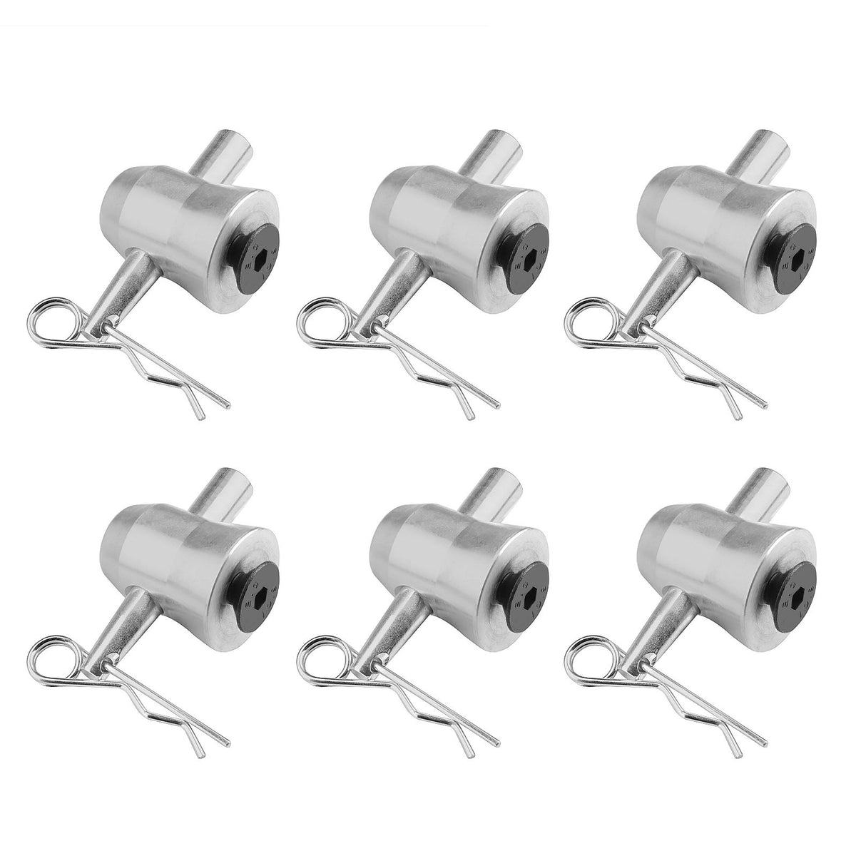 Ottff 6Pack Aluminum Half Conical Coupler With Clips Pins For Stage Tr ...