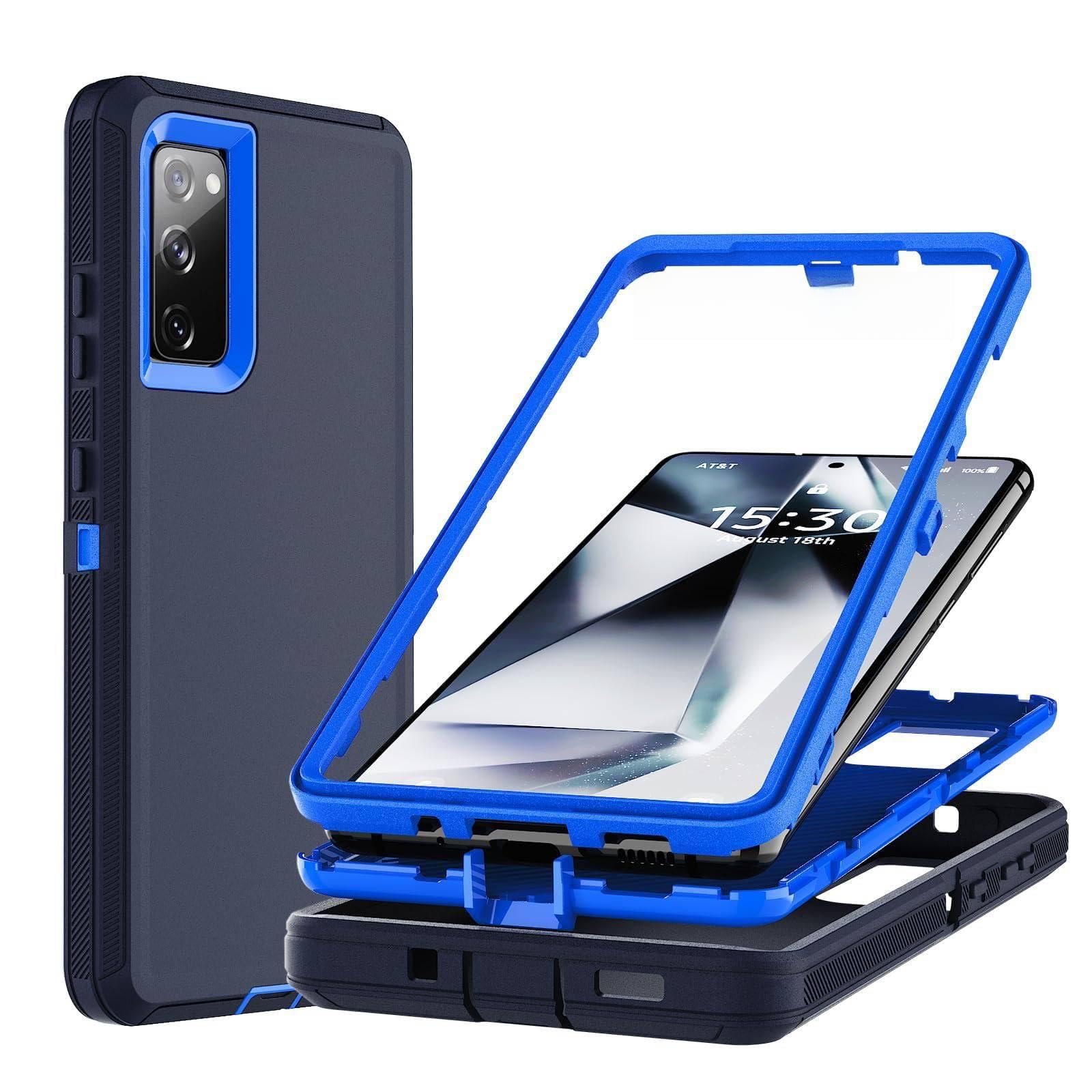 Ylzhe for Samsung Galaxy S20FE 5G Case, Samsung S20 FE Phone Case 3 in 1 Shockproof TPU Hard PC Bumper Shockproof Drop Protectio