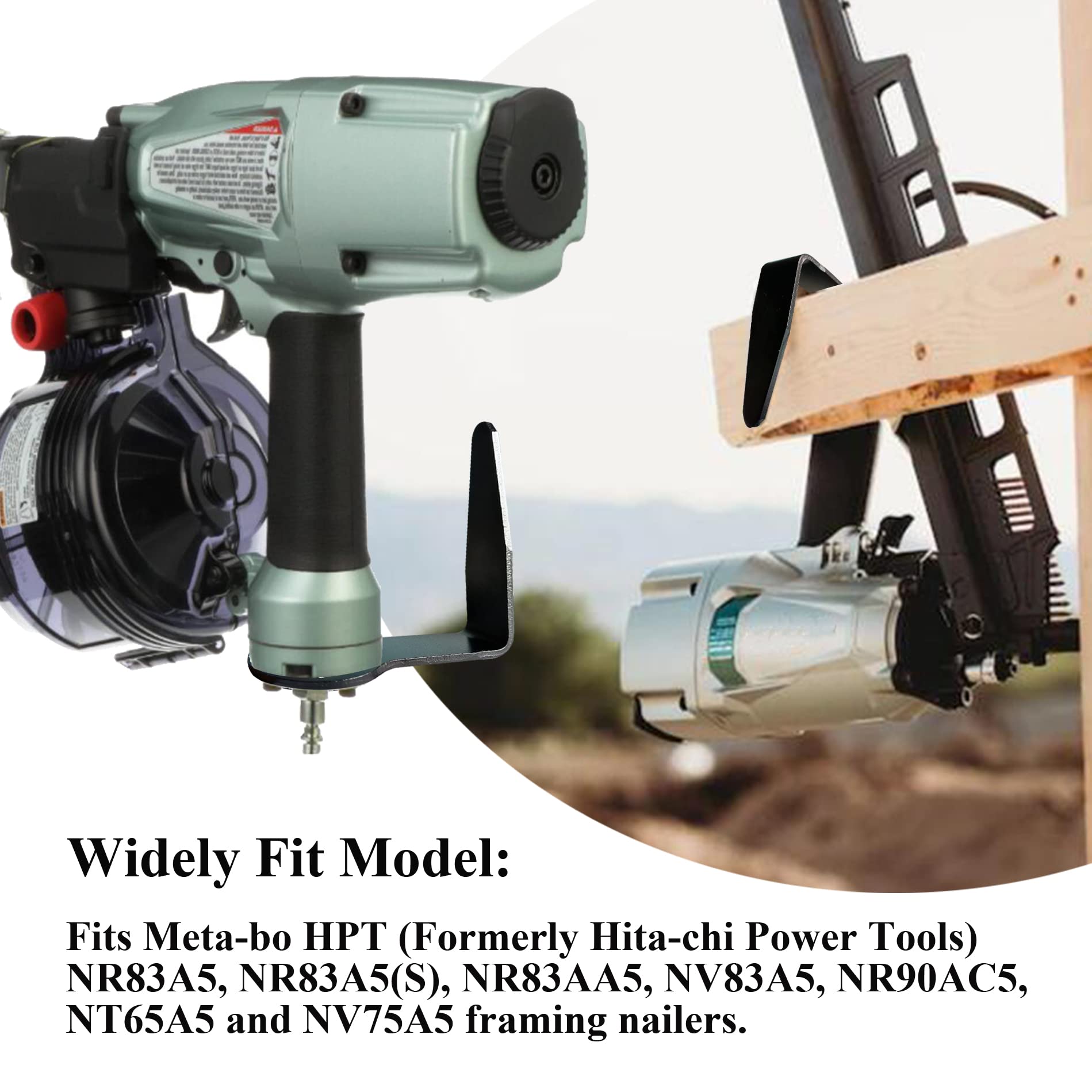 Nail Rafter Hook Hanger 889661M, Gancho Para Pistola De Framing Roofing Widely For Metabo Hpt Tool Hanger Compatible With Hitach