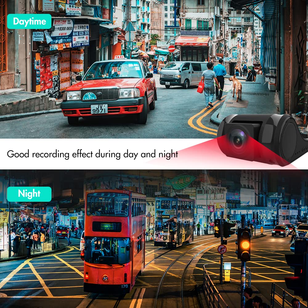 Dash Cam For Cars 1080P Fhd Dash Camera,Car Front Camera For Android Radio, G Sensor, Wdr, Parking Monitor, Loop Recording, Moti