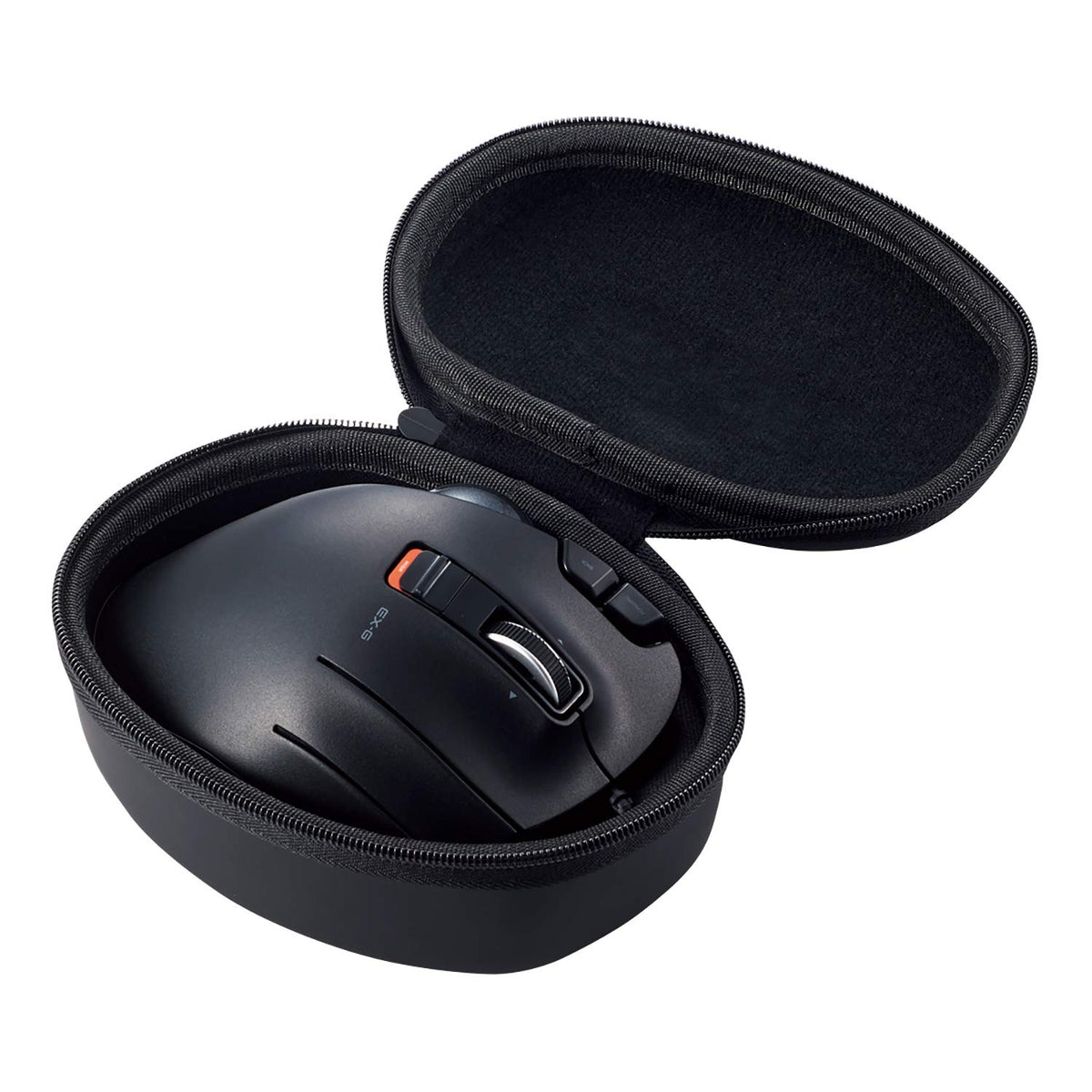 Elecom Official Hard Eva Travel Protection Storage Case Replacement For M Xt2&3 Series, Wired/Wireless Thumb Control Trackball Mouse, Ergonomic Design, Optical Gaming Sensor   Case Only (Bma Xt2Bk)