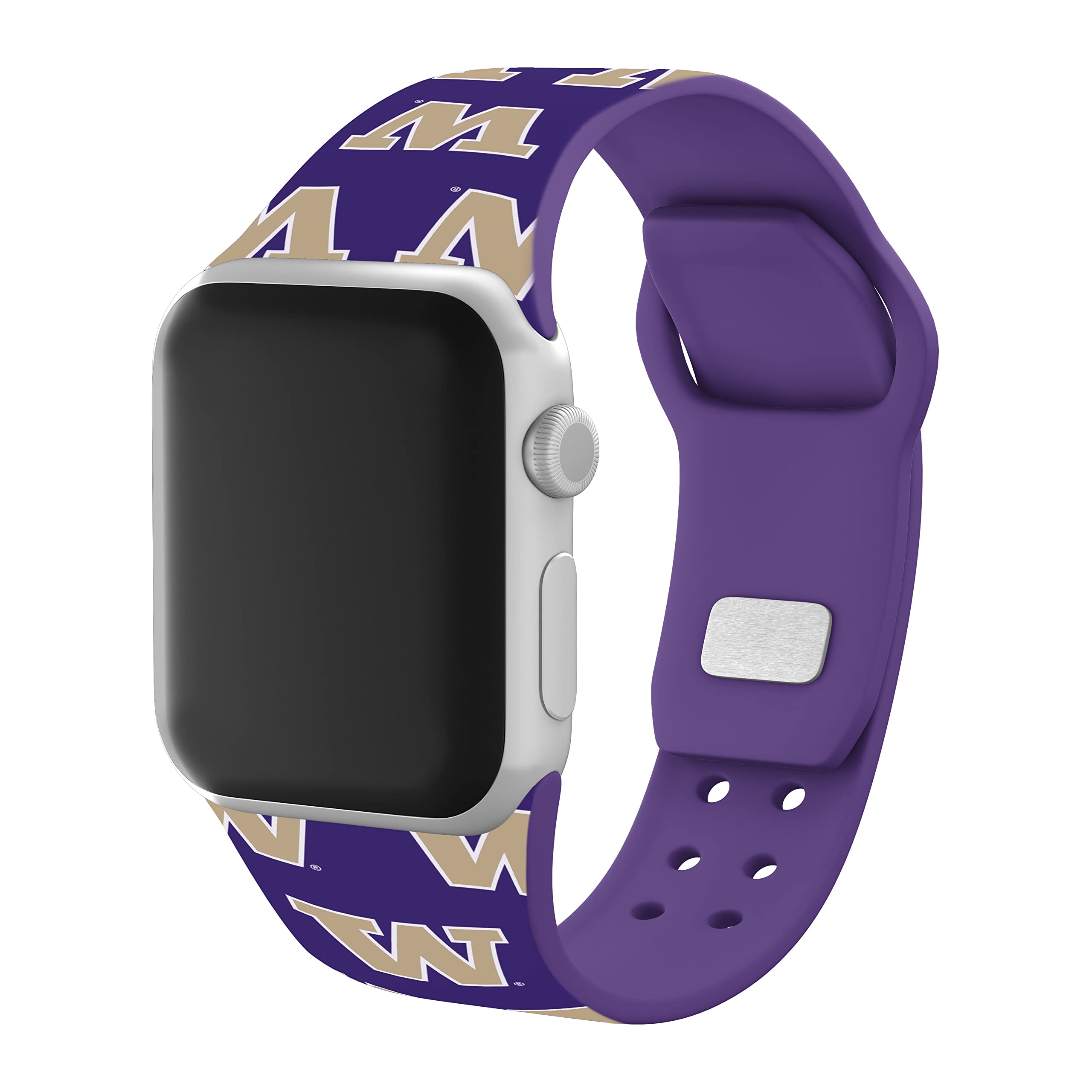 Affinity Bands Washington Huskies Hd Combo Package Compatible With Apple Watch And Airpods Pro (42/44/45Mm Short Repeating)