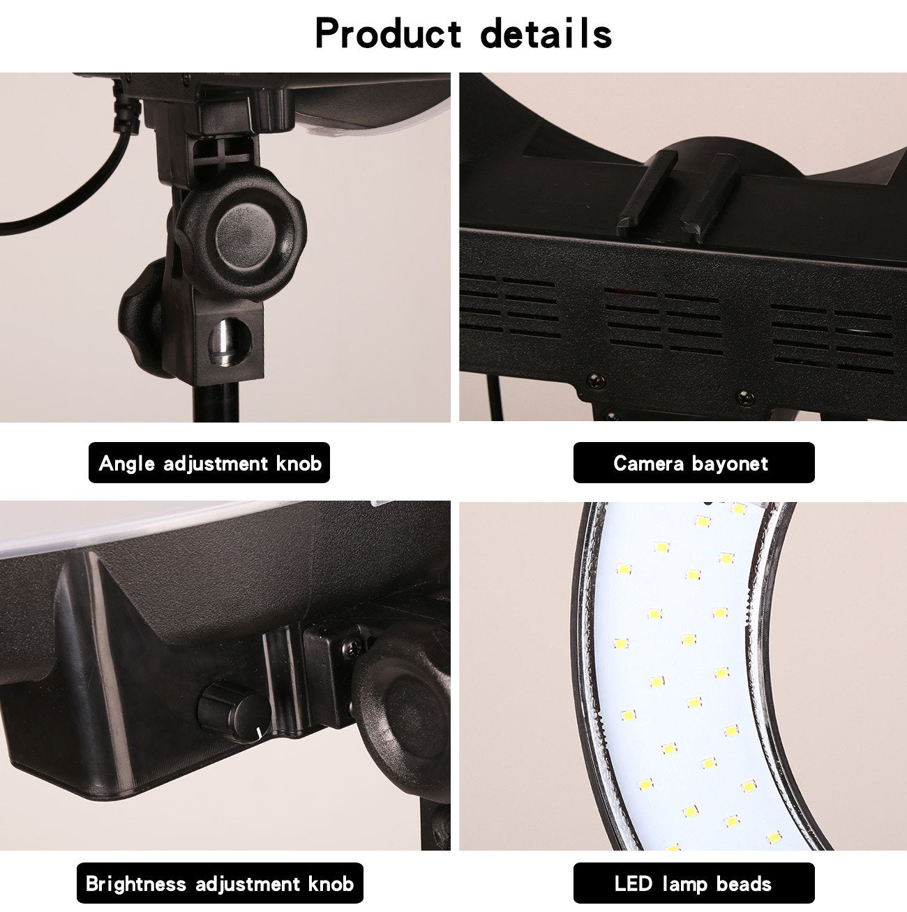 Gskaiwen 18 Inch 65W Led Ring Light Mirror Make Up Beauty Light Studio Video Light Photography Lighting With Stand Bag For Portr