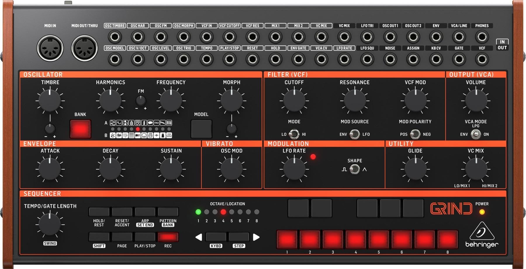 Behringer Grind Semi-modular Hybrid Multi-engine Synthesizer