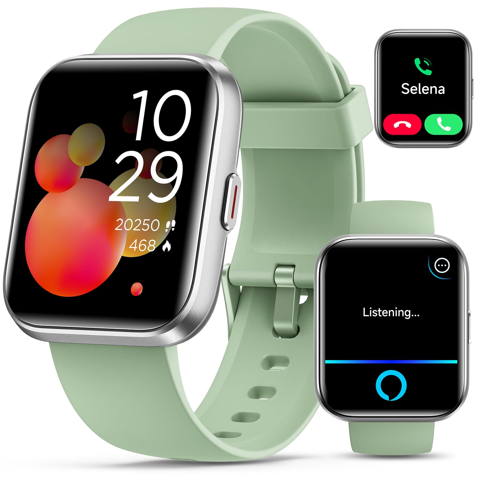 Quican Smart Watches for Women/Men, Smart Watch for Android Phones & iPhone, Fitness Watches for Women with Alexa, Call & Notifi