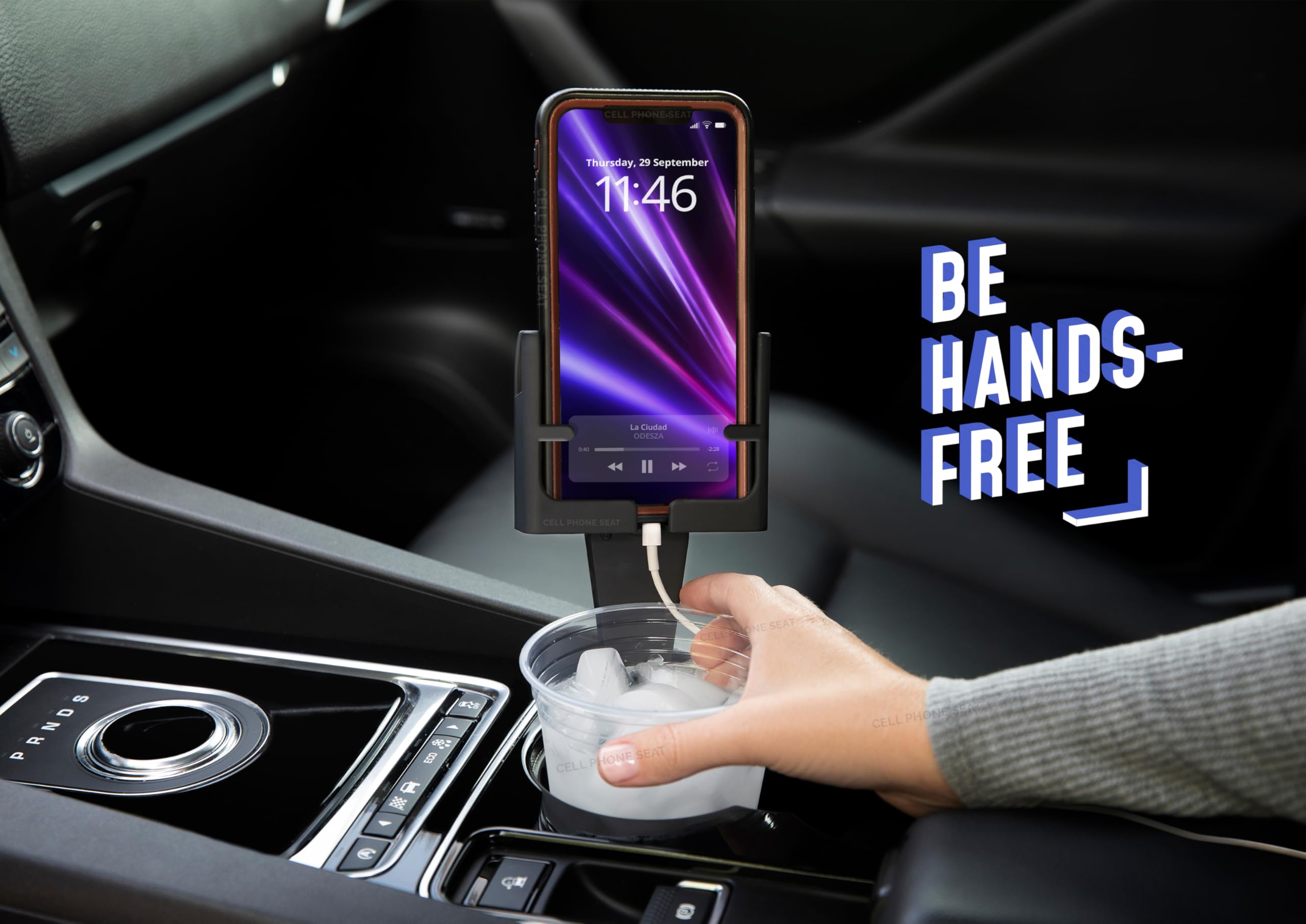 Cup Holder Phone Holder Mount For Car, Car Phone Cupholder For Cars Or Trucks, Made In Usa, Fits All Phones, Fits Cases & Access