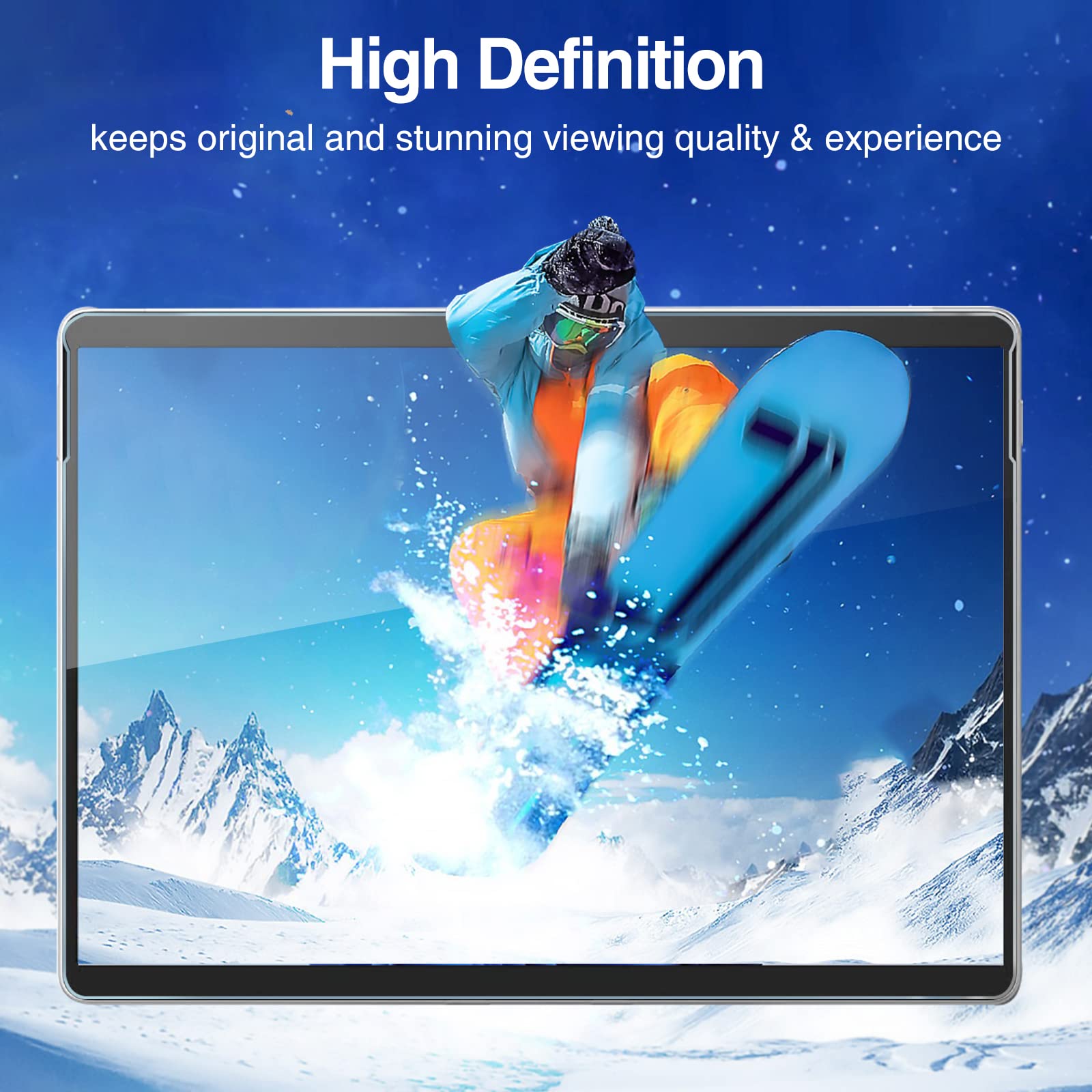 Procase 2 Pack Surface Pro 9 2022 / Surface Pro 8 2021 / Surface Pro X (2021&2019) 13 Inch Screen Protector, 9H Ultra Thin Tempe