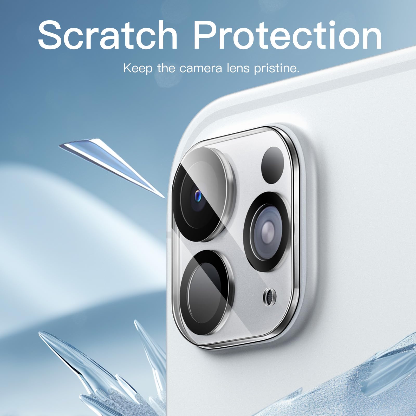 Jetech Camera Lens Protector For Ipad Pro 11-Inch M4 (2024) And Ipad Pro 13-Inch M4 (2024), 9H Anti-Scratch Hd Clear Tempered Gl