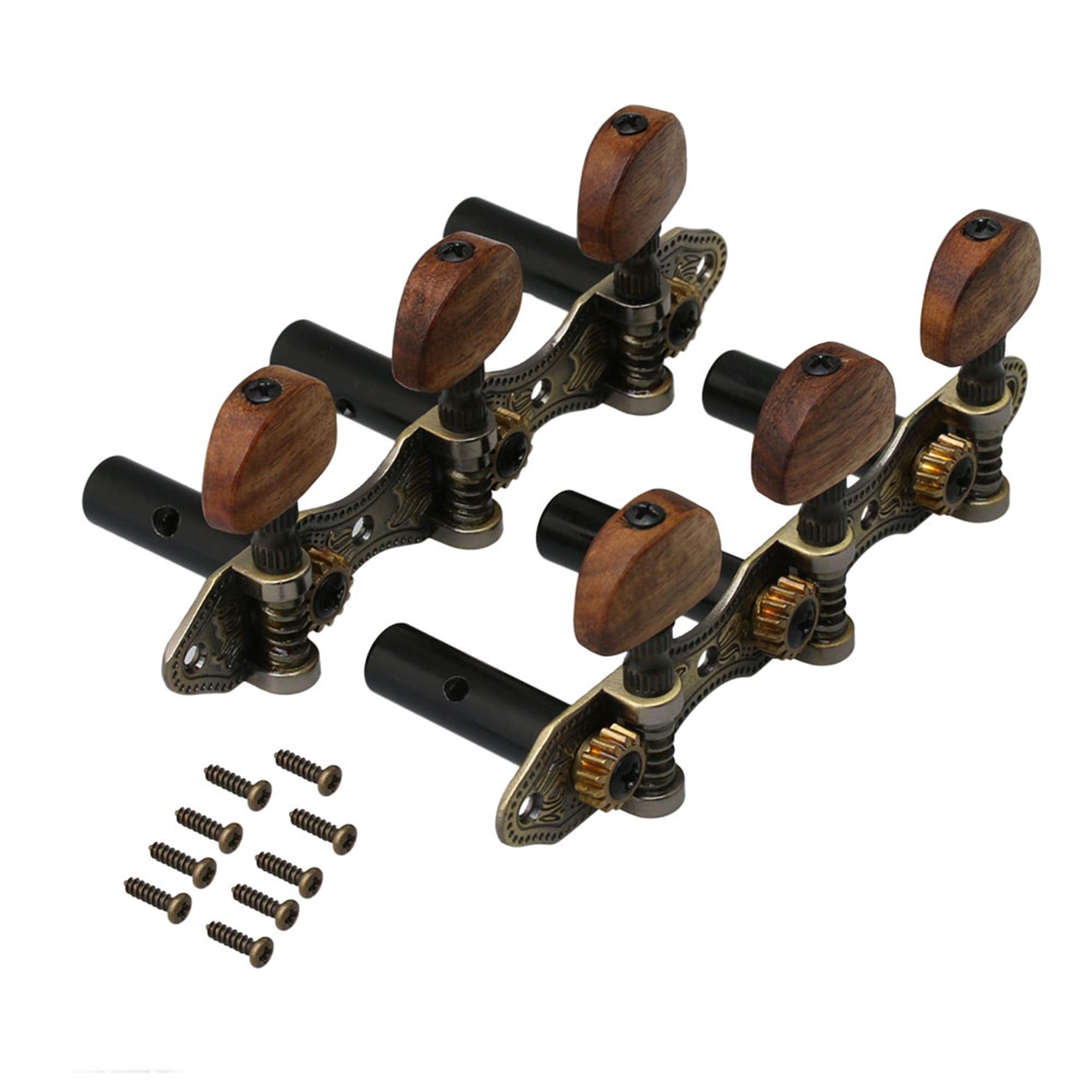 Mxfans 2Pieces Guitar Tuner Tuning Keys Pegs Machine Heads For Classical Guitar