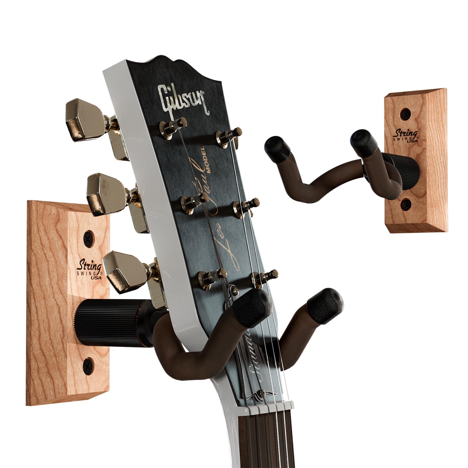 String Swing Guitar Wall Mount 2 Pack, Guitar Hangers, Wall Guitar Mount, Guitar Holder Hook For Wall, Fits All Size Guitars, Ac