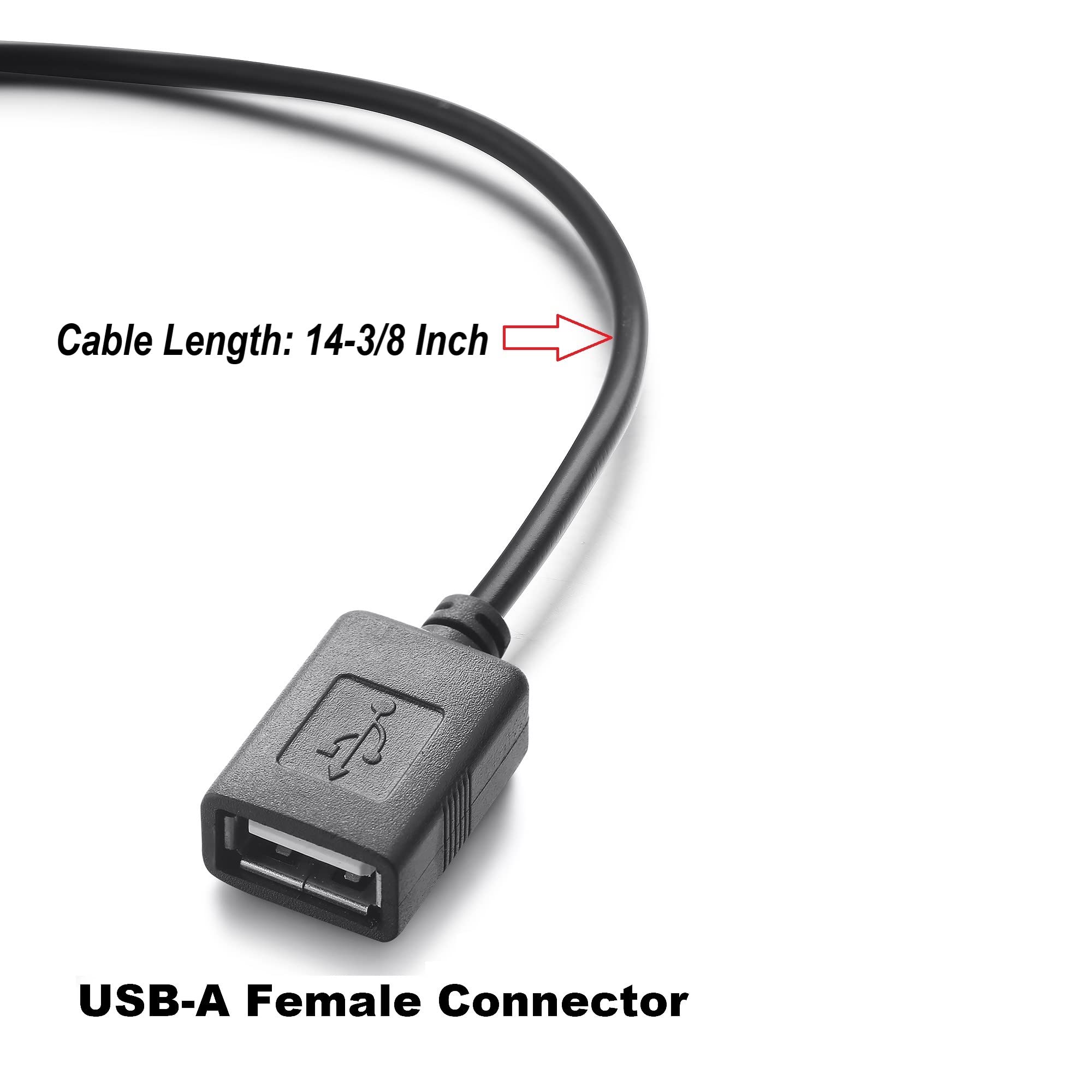 Plusroc Waterproof 12V/24V To 5V Converter Dc Dc Step Down Module Power Adapter (Usb A Female Connector)