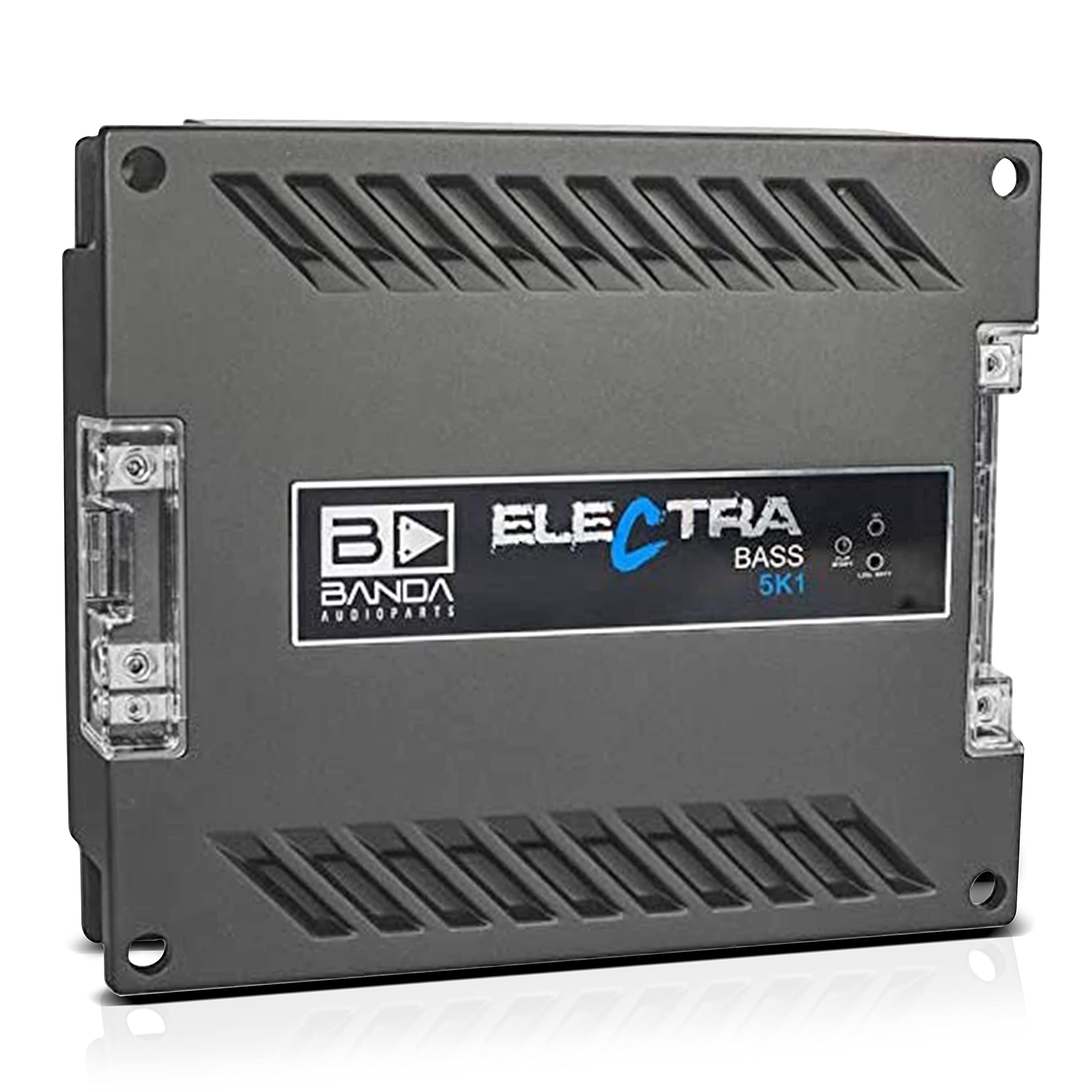 Banda Electra 1 Channel Vehicle Audio Bass Amp   5000Wrms D Class High Powered Mono Bass Amplifier W/Subsonic Filter & Low Pass 