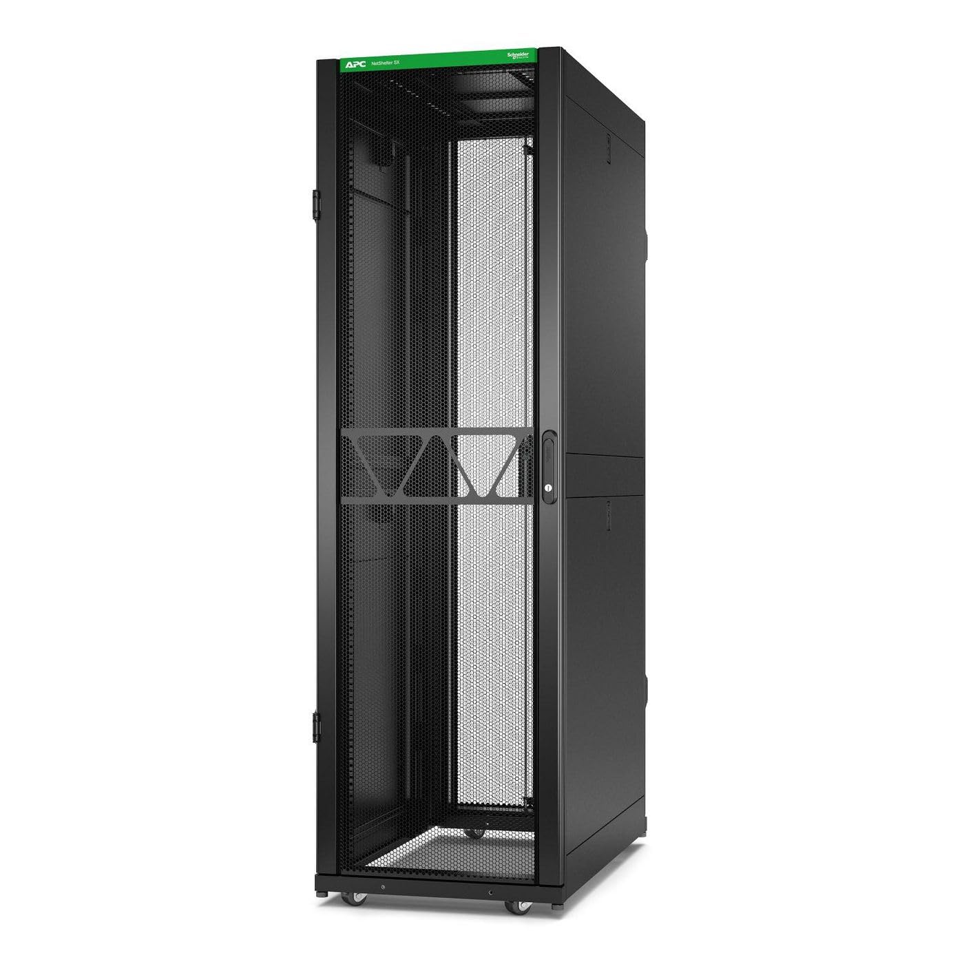 APC AR3100B2 600 x 1070 mm Net Shelter SX Gen 2 42U Server Rack Enclosure with Sides - Black