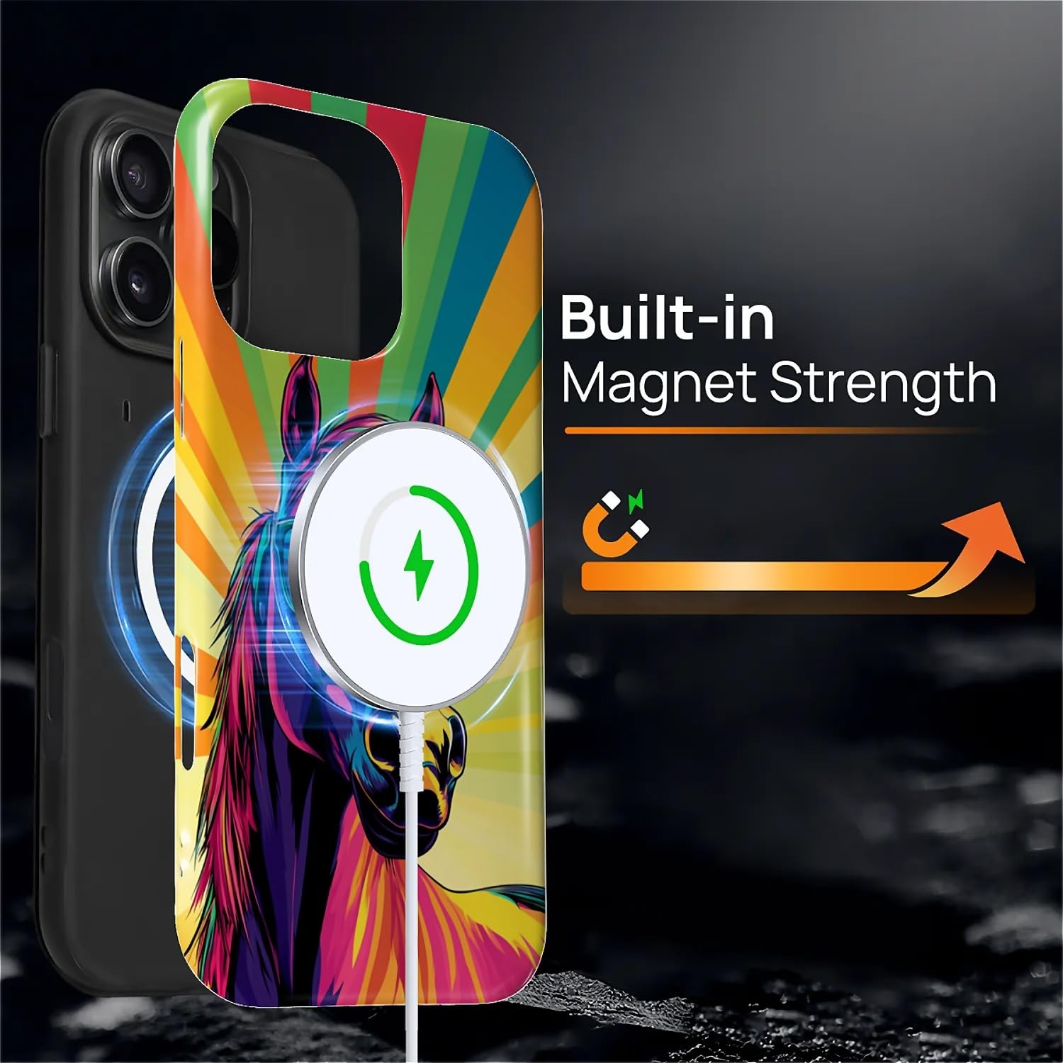 Carloca For Iphone 13 14 Compatible With Magsafe Full Body Protective Glossy Case, For Girl Boy Shockproof Magnetic Charge Esthe
