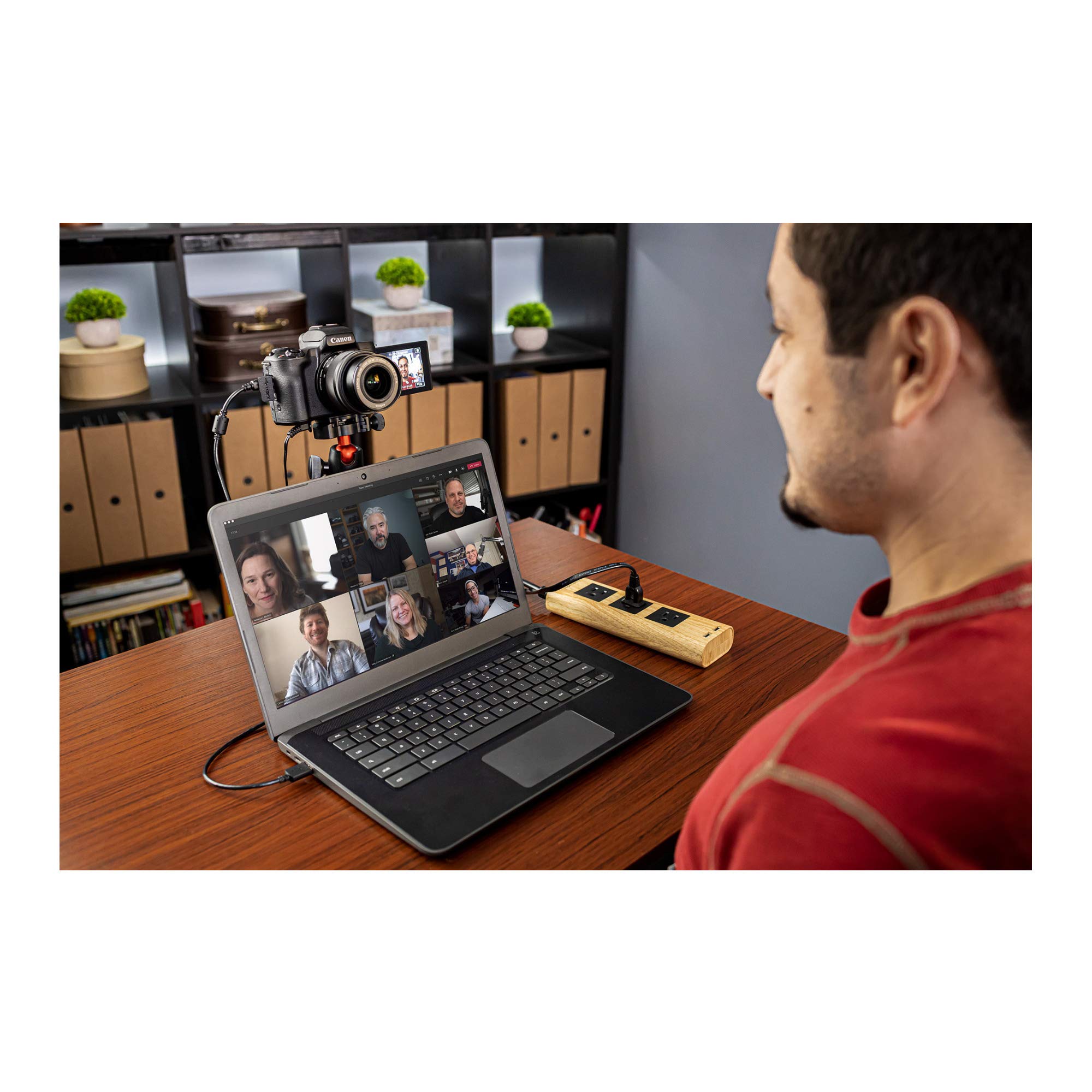 Canon EOS Webcam Accessory Starter Kit, for Select EOS M Series Cameras, Power Adapter CA PS700, DC Coupler DR E12, USB Cable IFC 600PCU, High Performance Live Streaming, Teaching & Content Creators