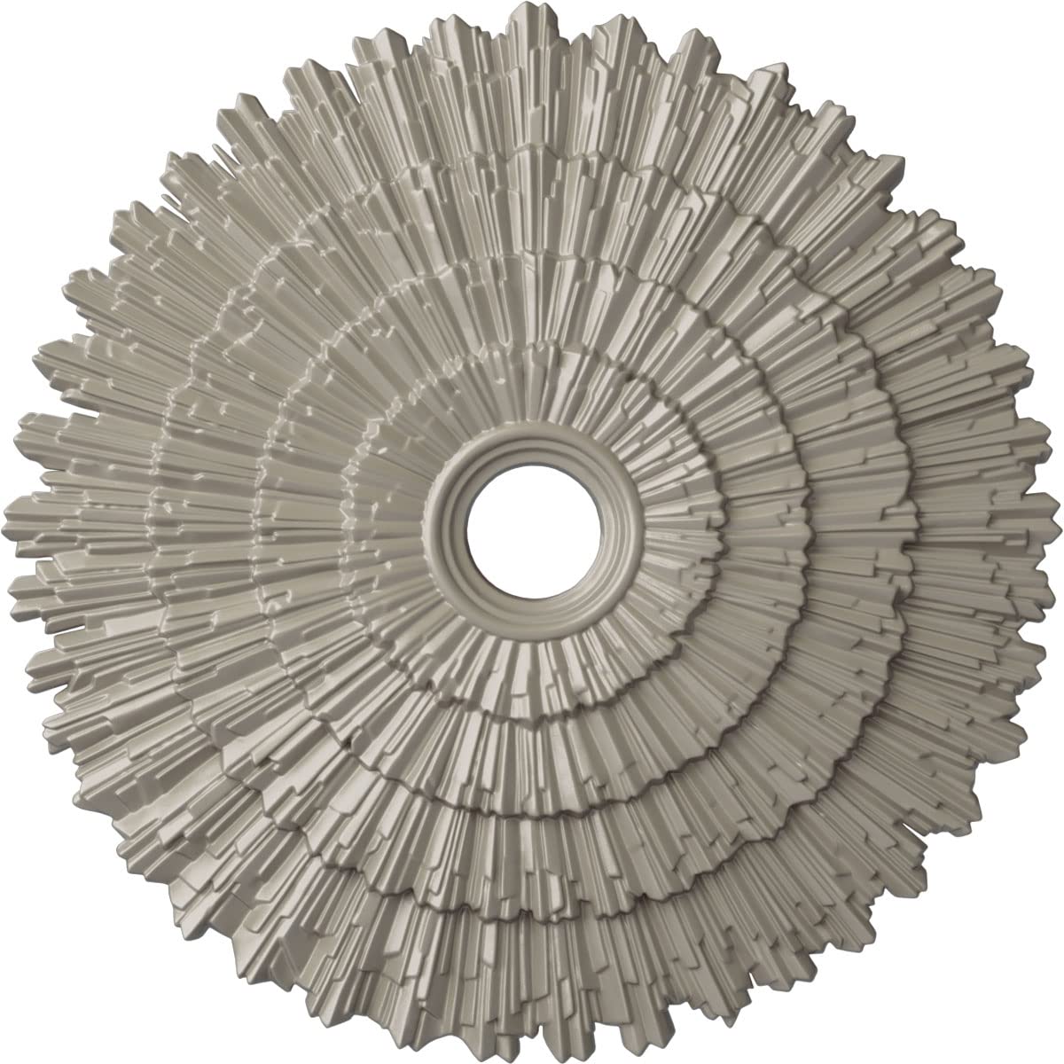 24 3/4OD x 3 1/4ID x 1 7/8P Eryn Ceiling Medallion (Fits Canopies up to 4), Hand-Painted Pearl White