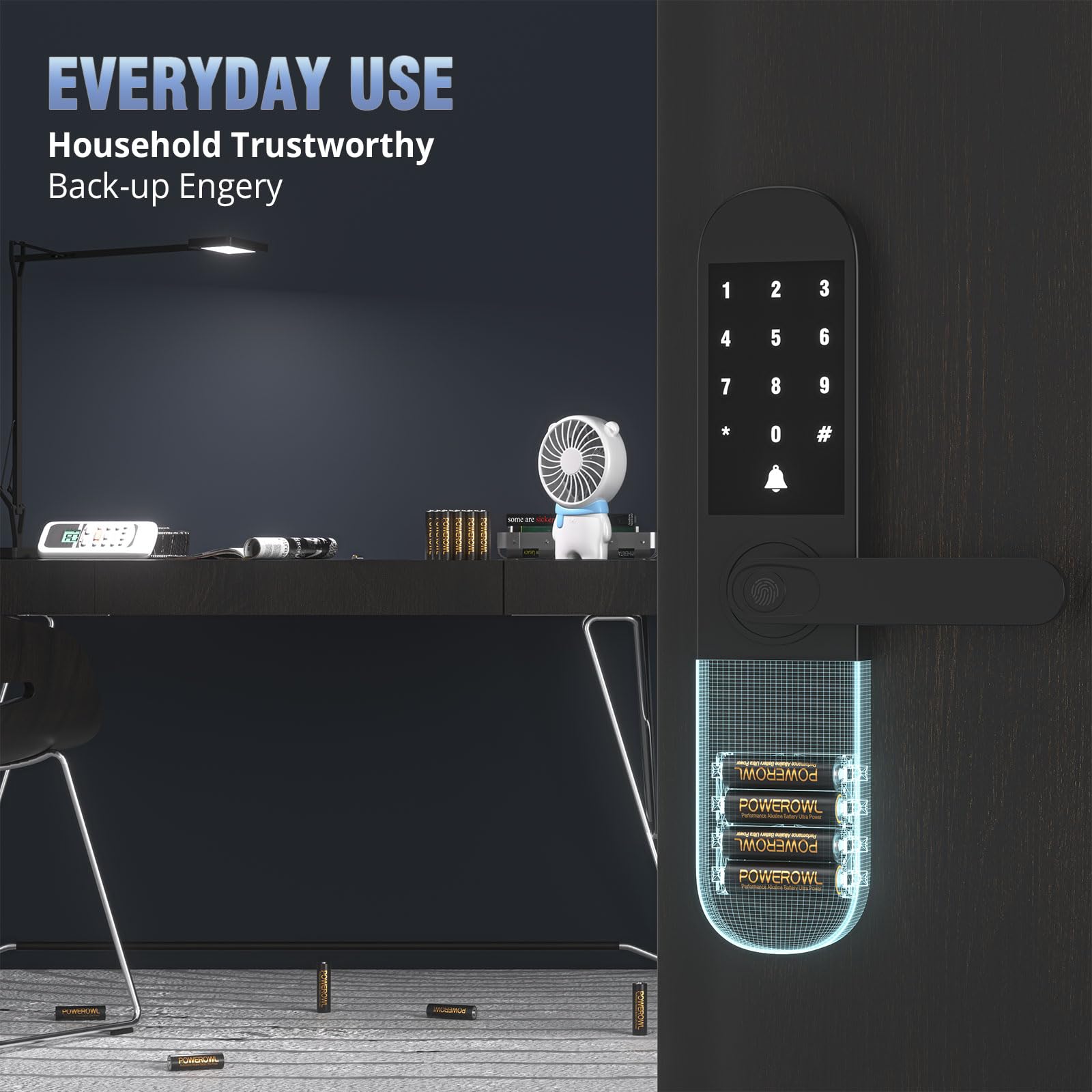 Powerowl High Capacity Alkaline Aa Batteries 48 Pack, 1.5V Long Lasting Double A Battery, 10 Year Shelf Life