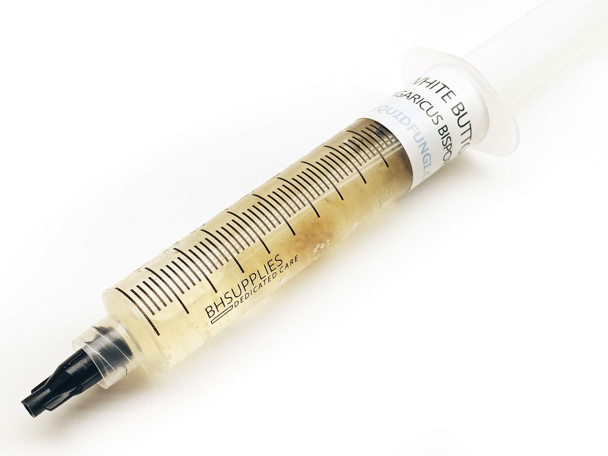 Mushroom Liquid Culture   White Button (Agaricus Bisporus)