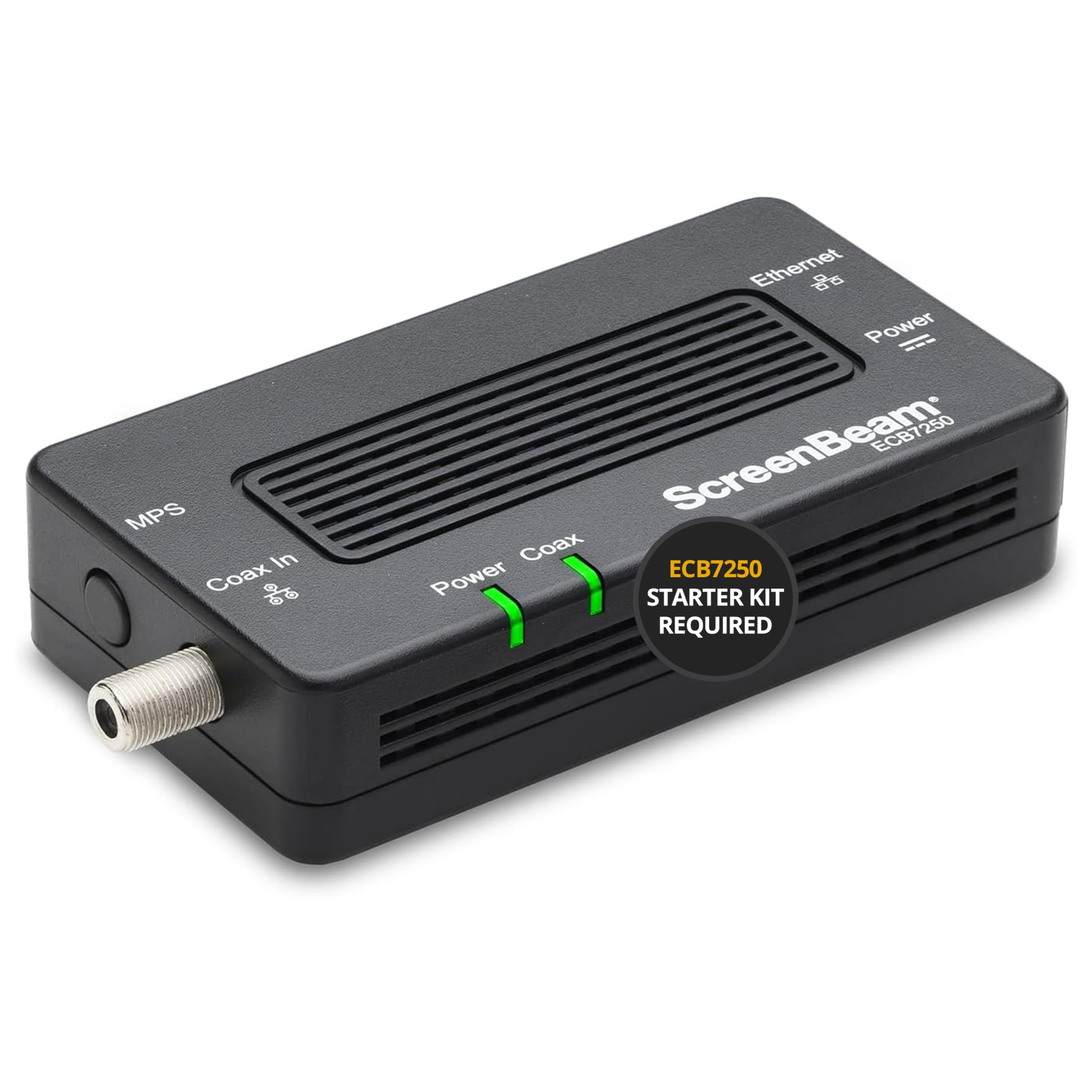 ScreenBeam Bonded MoCA 2.5 Network Adapter for Highest Speed Internet, Ethernet Over Coax - Single Add-On Adapter for Existing M