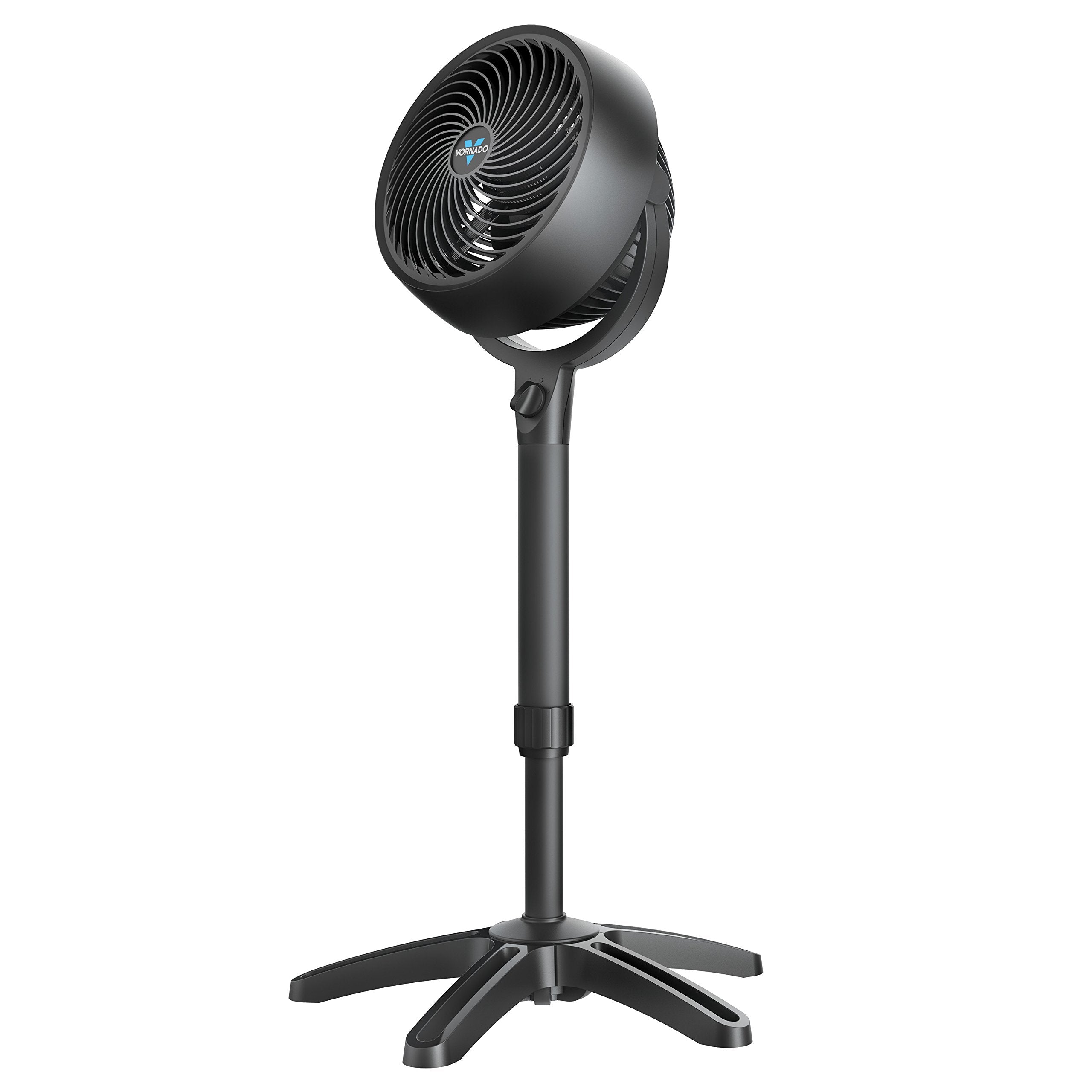 Vornado 683 Medium Pedestal Whole Room Air Circulator Fan, 3 Speed Control, Adjustable Standing Height, 32 To 38 Inches, Black