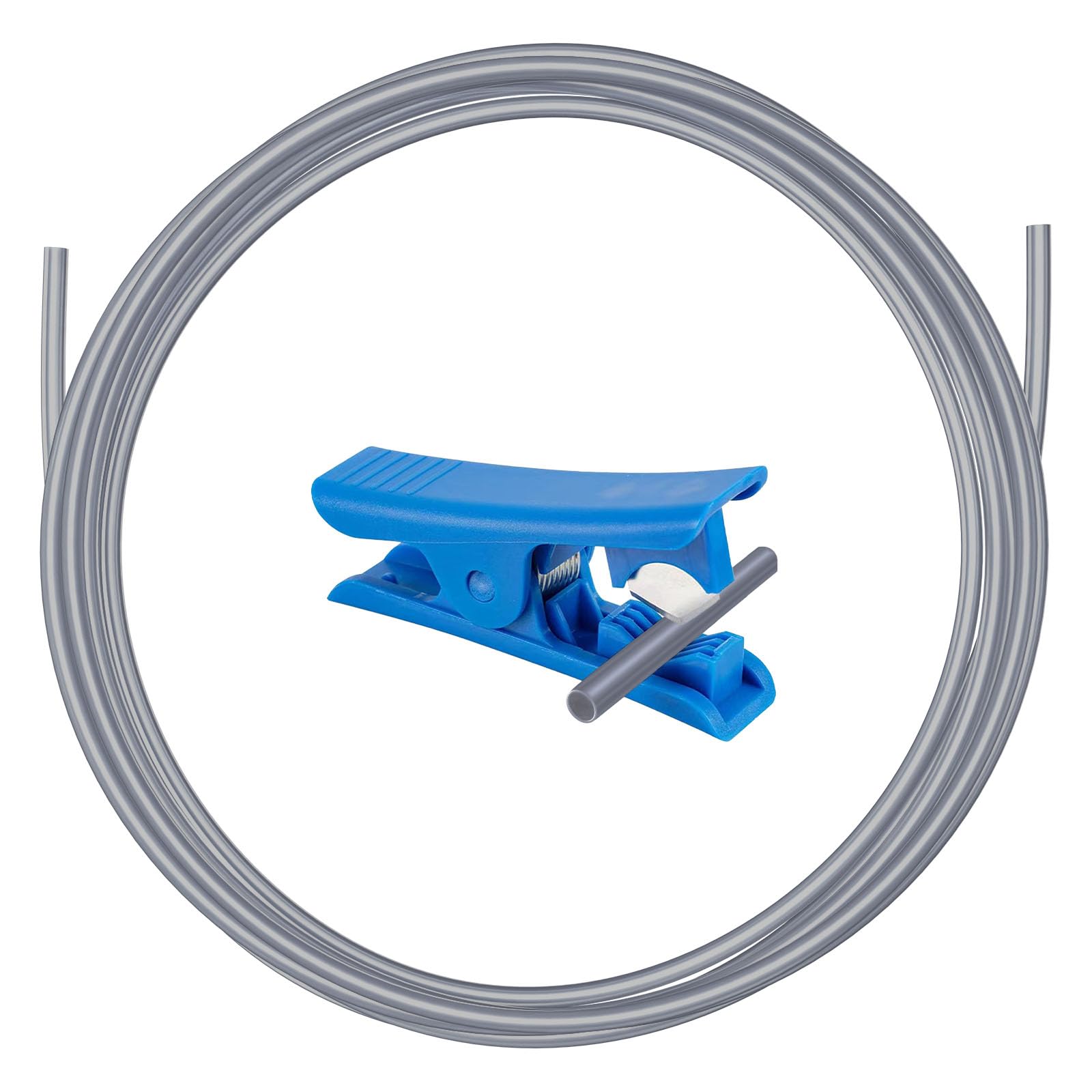 Yoopai Ultra Smooth Ptfe Teflon Tube Gray 5M With Tube Cutter, Id 2.5Mm   Od 4Mm Ptfe Teflon Tubing, Heat Resistant, High Lubric