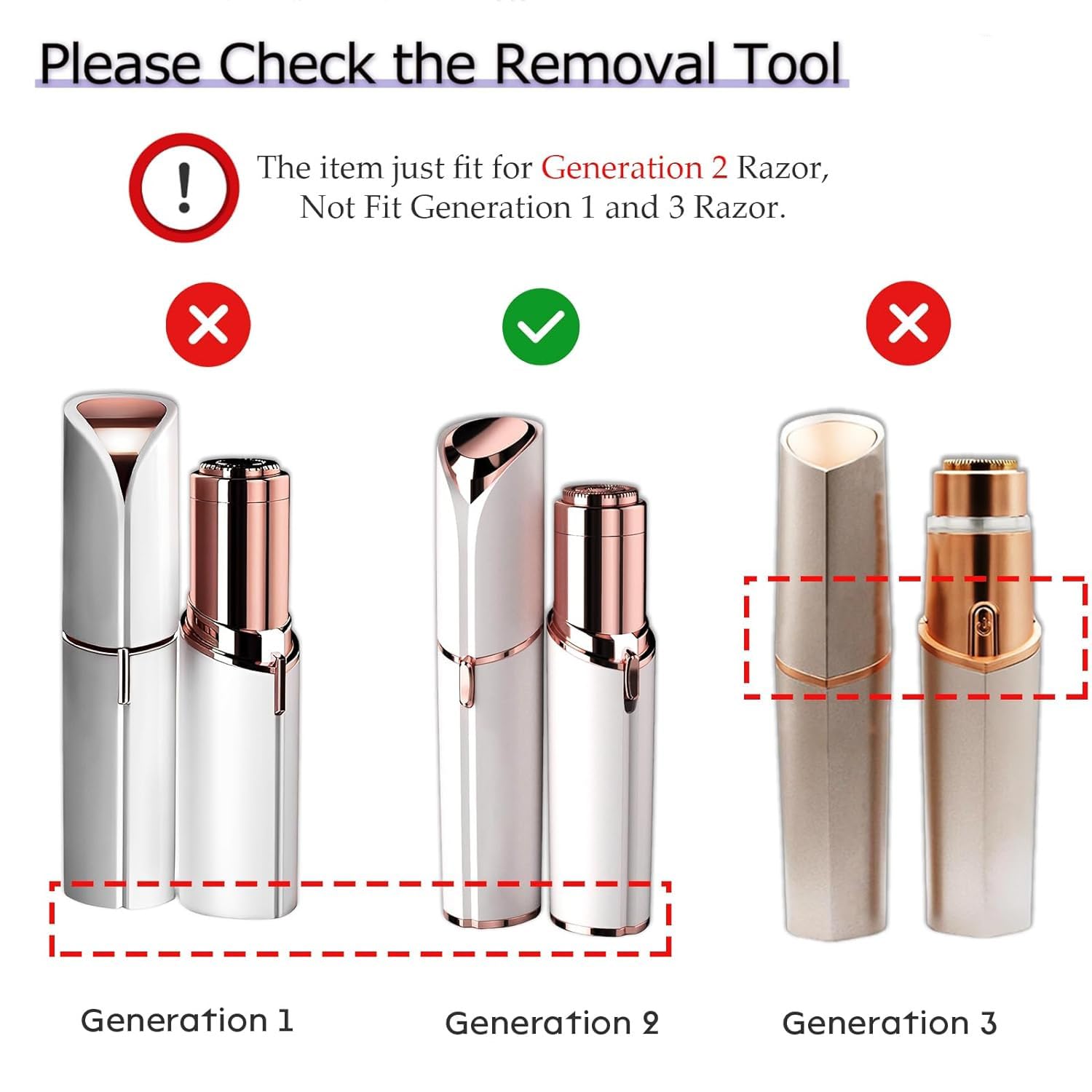 Generation 2 Replacement Heads For Flawless Facial Hair Remover Replacement Heads,Suitable For Flawless Replacement Heads Gen 2