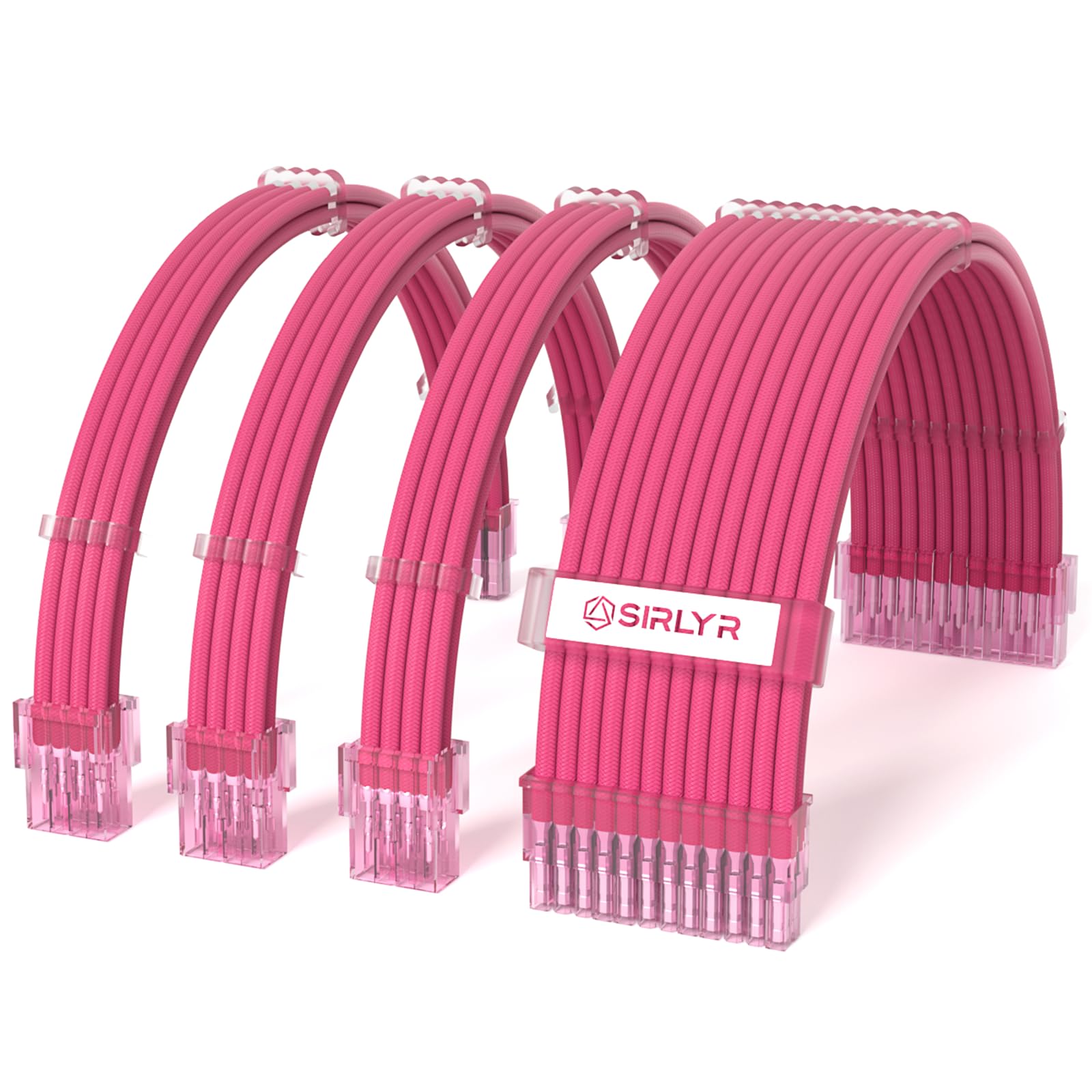 Sirlyr Psu Cables,Pc Cable Extension Mod,Customized Easy Management Power Supply Cable   1X24Pin Atx / 1X8 (4+4) Pin Eps/Longer