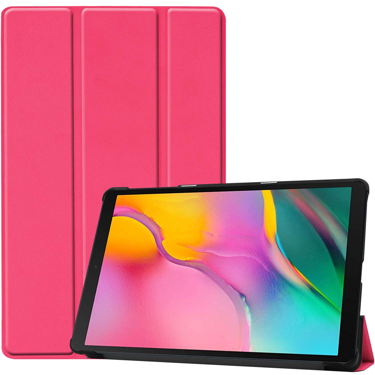 Procase Slim Case For Galaxy Tab A 8 Inch 2019 T290 T295, Light Cover Trifold Stand Hard Shell Folio Case For 8.0 Inch Galaxy Tab A 2019 Without S Pen Model Sm T290 (Wi Fi) Sm T295 (Lte) �Magenta