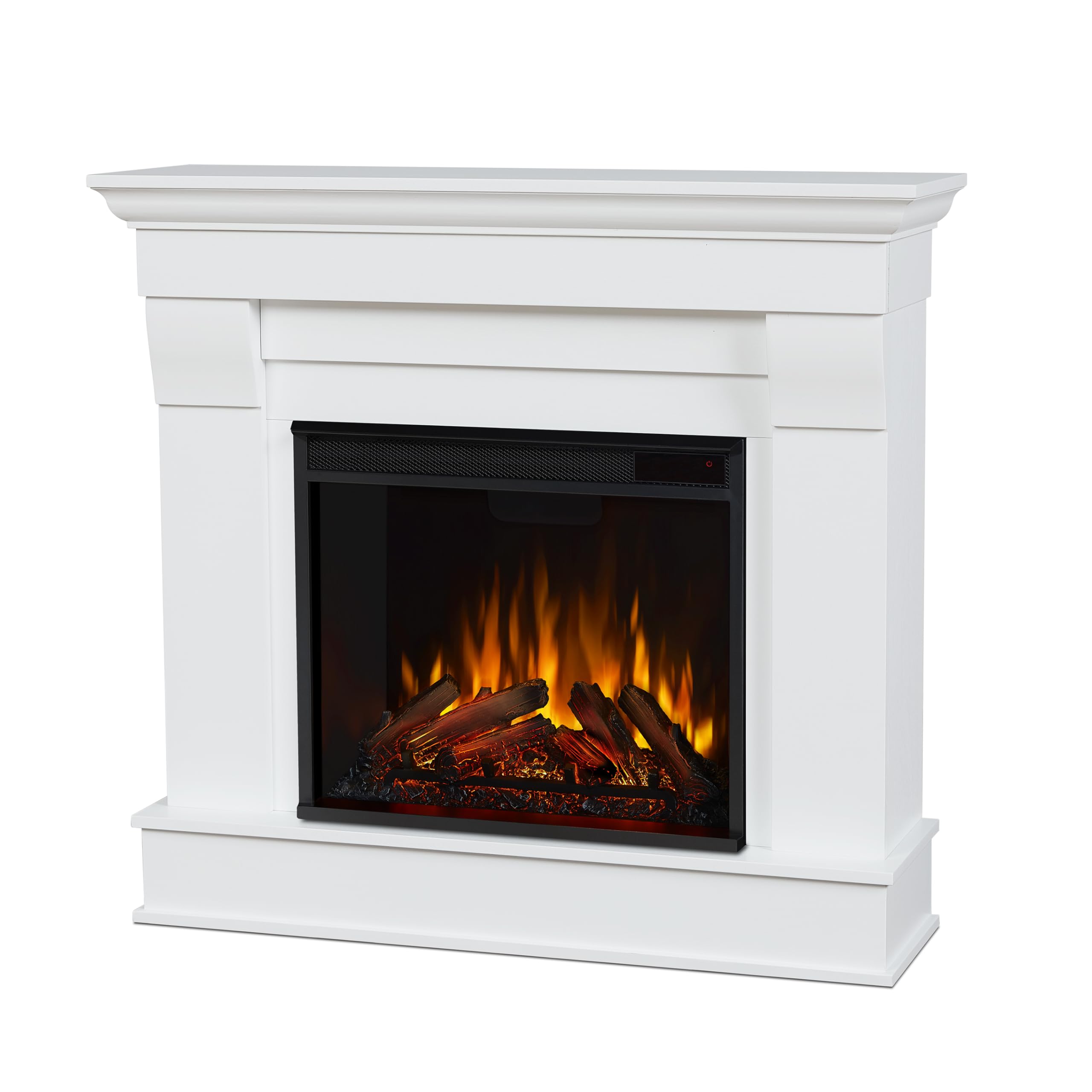 Real Flame White Chateau Electric Fireplace, Small